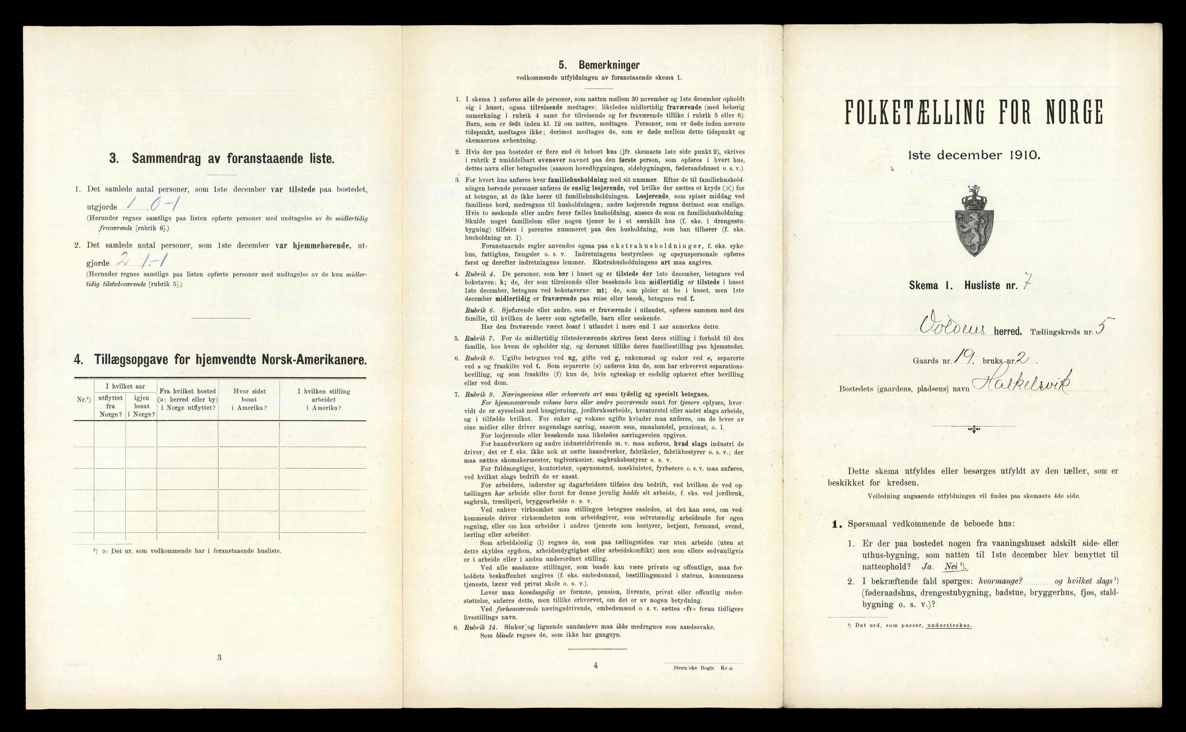 RA, Folketelling 1910 for 1519 Volda herred, 1910, s. 332