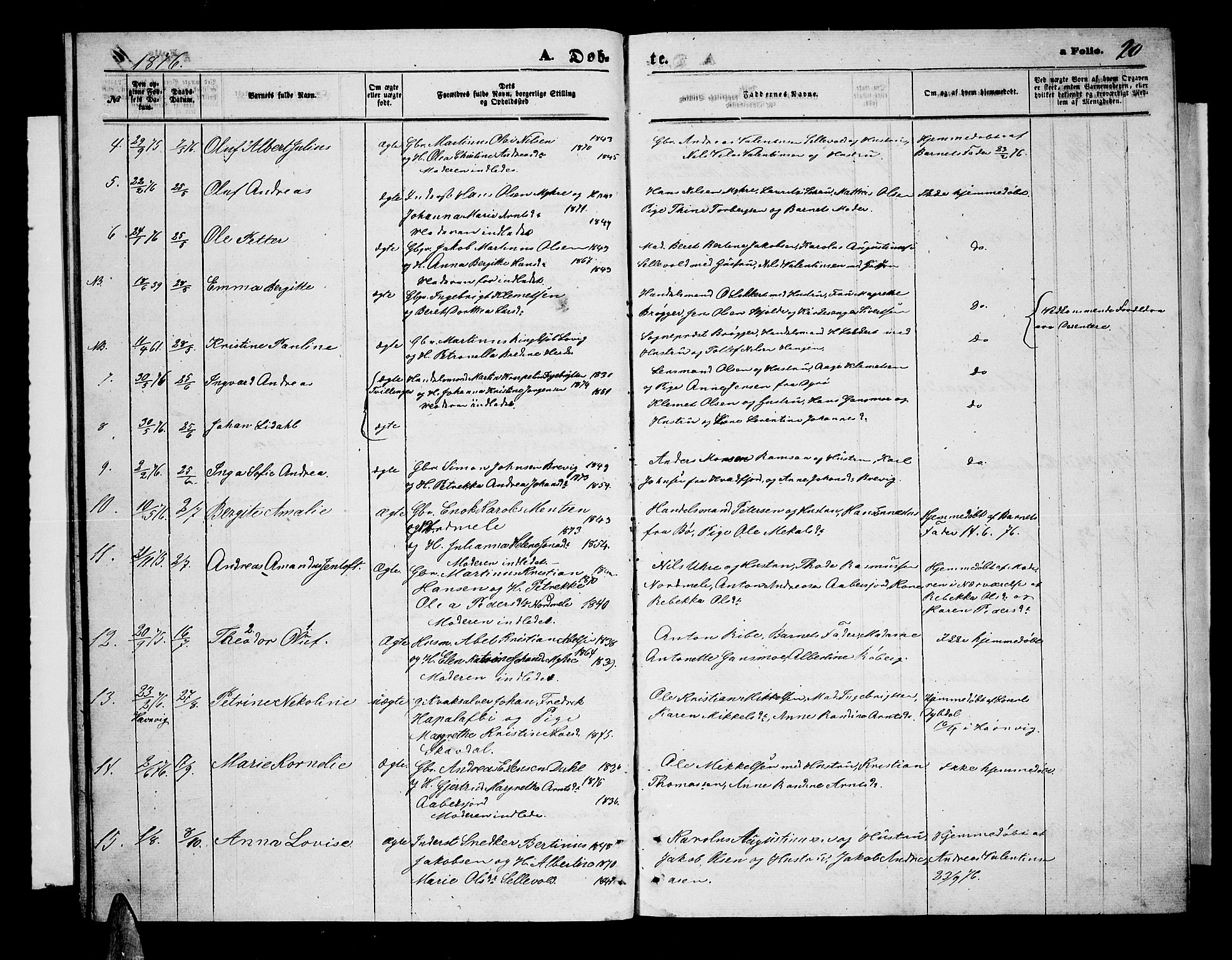 Ministerialprotokoller, klokkerbøker og fødselsregistre - Nordland, AV/SAT-A-1459/897/L1412: Klokkerbok nr. 897C02, 1867-1886, s. 20