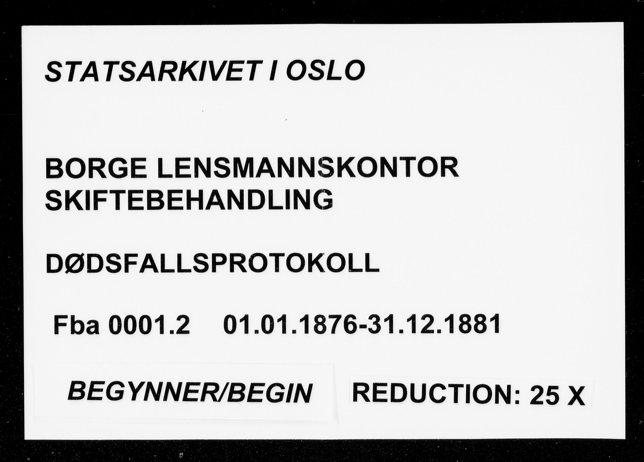 Borge i Østfold  lensmannskontor, SAO/A-10176/H/Ha/Haa/L0001: Dødsfallsprotokoll, 1876-1881