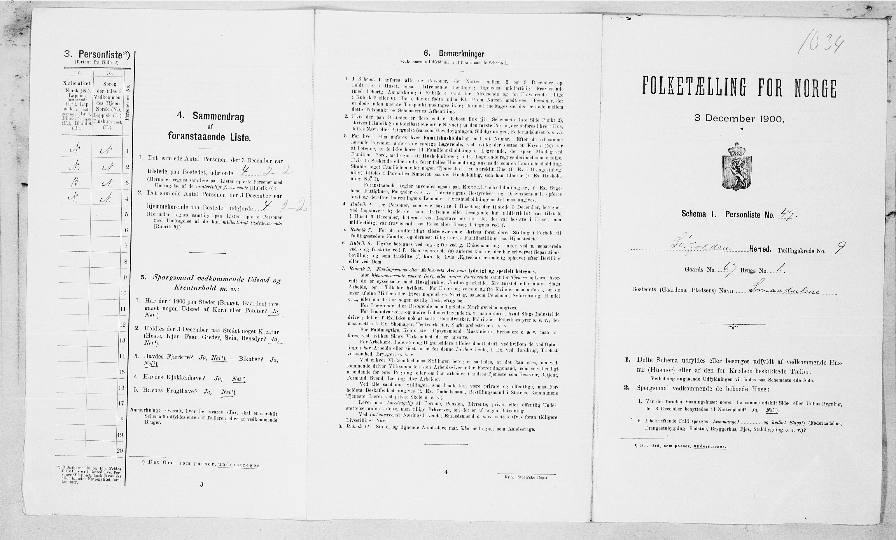 SAT, Folketelling 1900 for 1845 Sørfold herred, 1900, s. 631