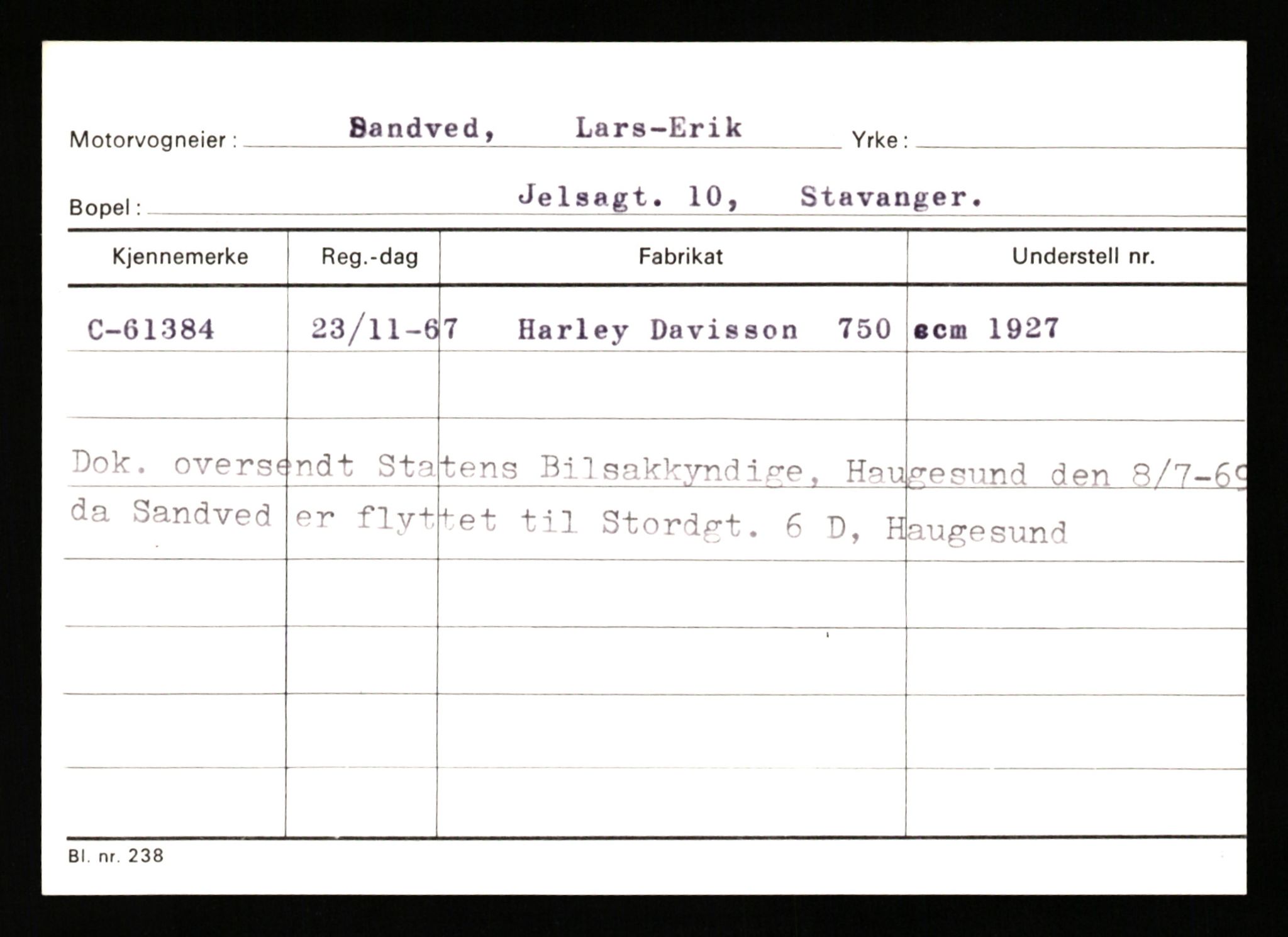 Stavanger trafikkstasjon, AV/SAST-A-101942/0/G/L0007: Registreringsnummer: 49019 - 67460, 1930-1971, s. 2503