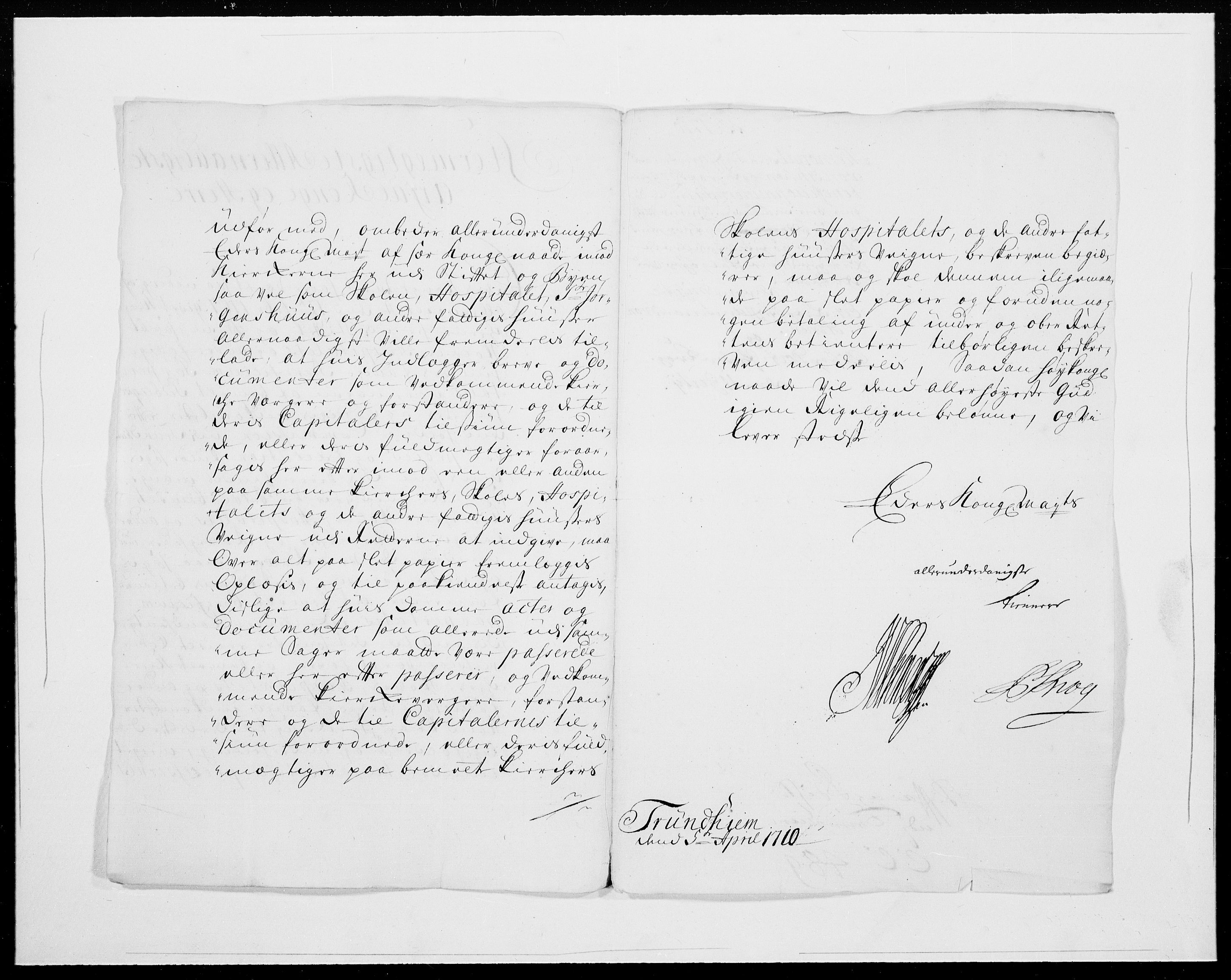 Danske Kanselli 1572-1799, AV/RA-EA-3023/F/Fc/Fcc/Fcca/L0069: Norske innlegg 1572-1799, 1710, s. 13