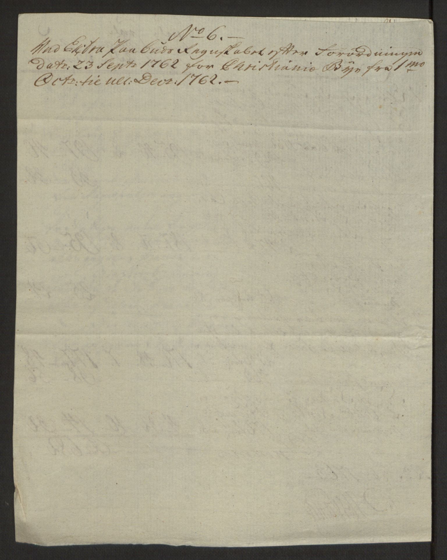 Rentekammeret inntil 1814, Reviderte regnskaper, Byregnskaper, AV/RA-EA-4066/R/Re/L0071/0001: [E13] Kontribusjonsregnskap / Ekstraskatt, 1762, s. 202