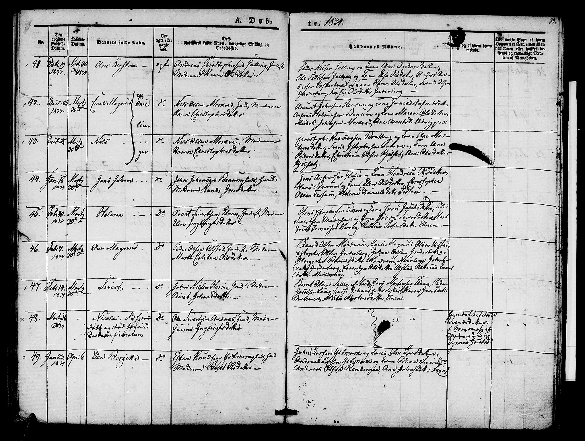 Ministerialprotokoller, klokkerbøker og fødselsregistre - Nord-Trøndelag, AV/SAT-A-1458/741/L0391: Ministerialbok nr. 741A05, 1831-1836, s. 29