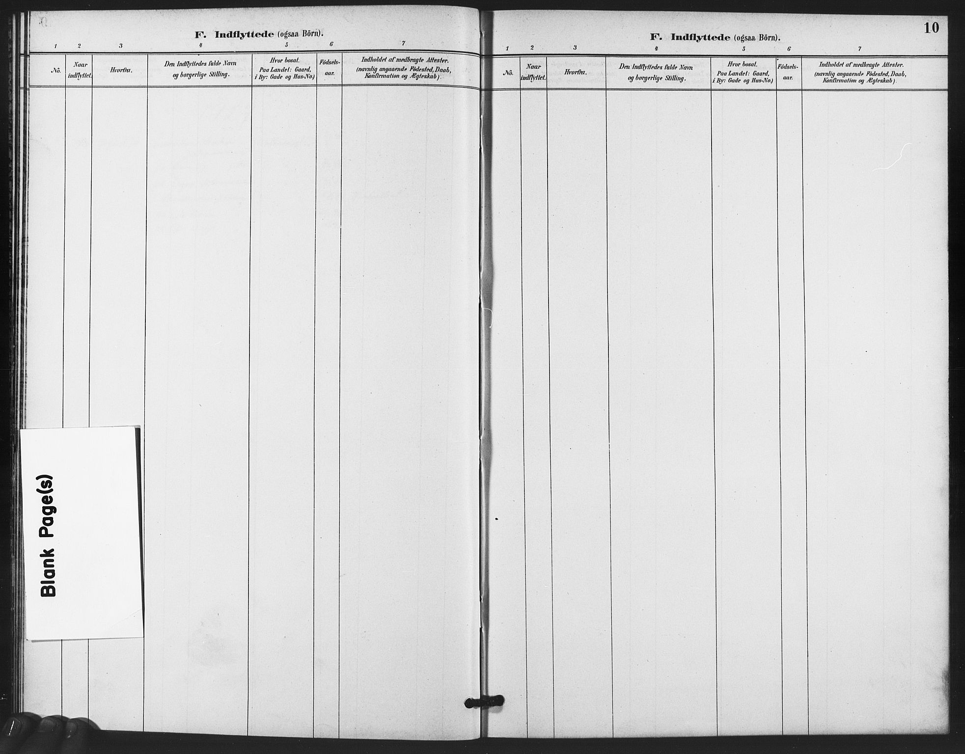 Trefoldighet prestekontor Kirkebøker, SAO/A-10882/F/Fe/L0002: Ministerialbok nr. V 2, 1888-1919, s. 10