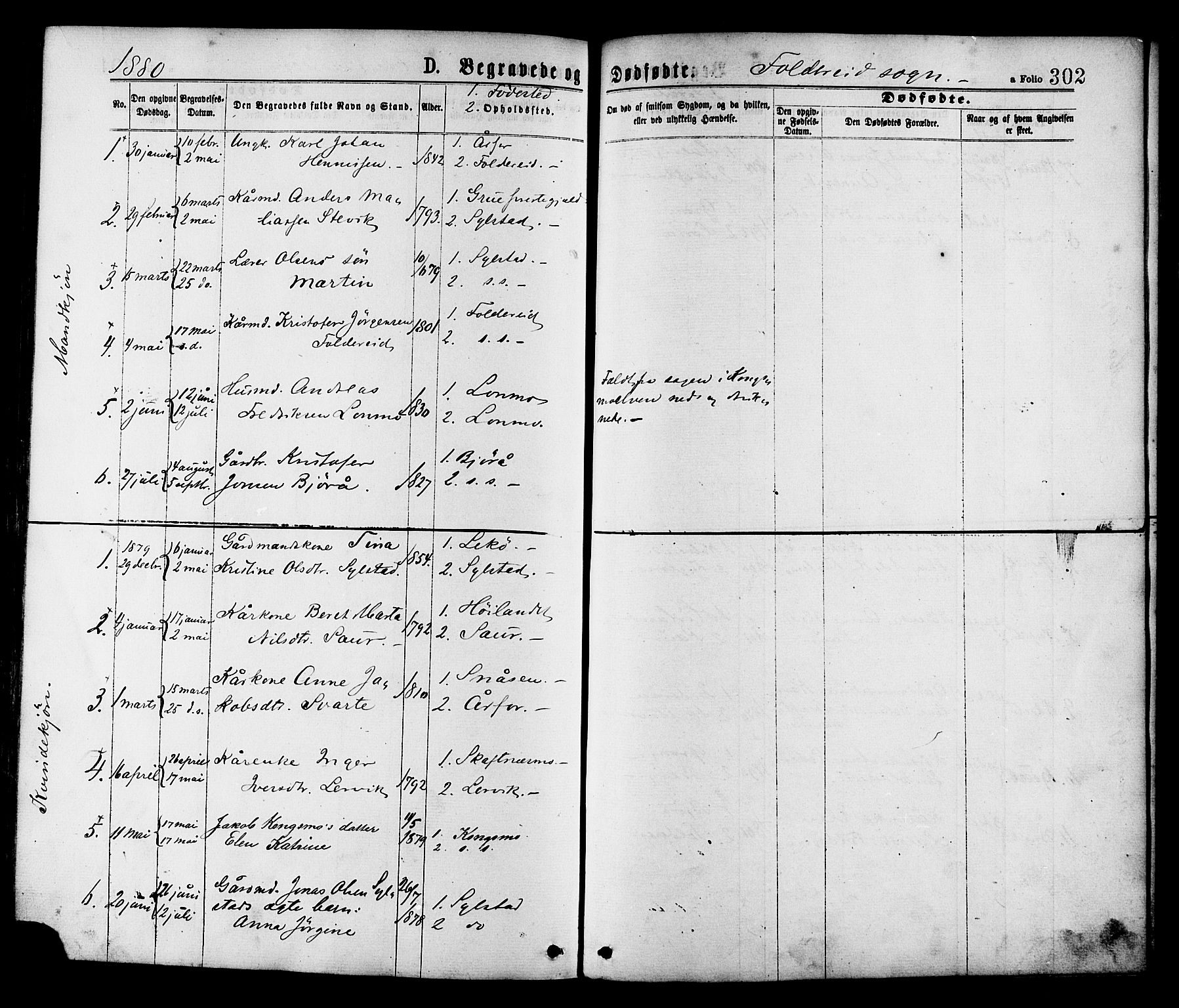 Ministerialprotokoller, klokkerbøker og fødselsregistre - Nord-Trøndelag, AV/SAT-A-1458/780/L0642: Ministerialbok nr. 780A07 /2, 1878-1885, s. 302