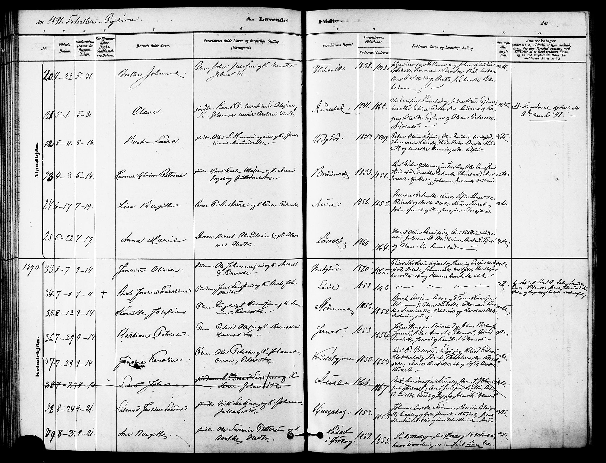Ministerialprotokoller, klokkerbøker og fødselsregistre - Møre og Romsdal, AV/SAT-A-1454/523/L0334: Ministerialbok nr. 523A01, 1878-1891