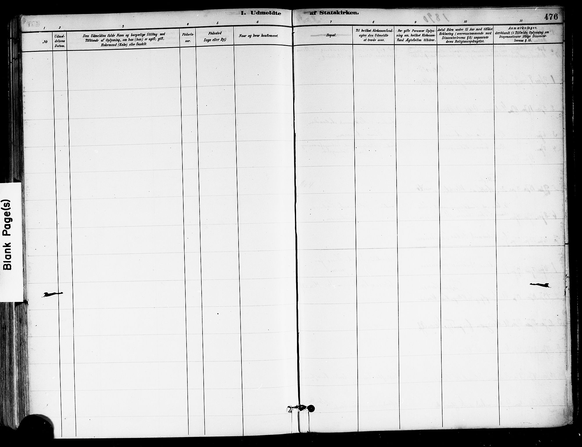 Tønsberg kirkebøker, AV/SAKO-A-330/F/Fa/L0011: Ministerialbok nr. I 11, 1881-1890, s. 476