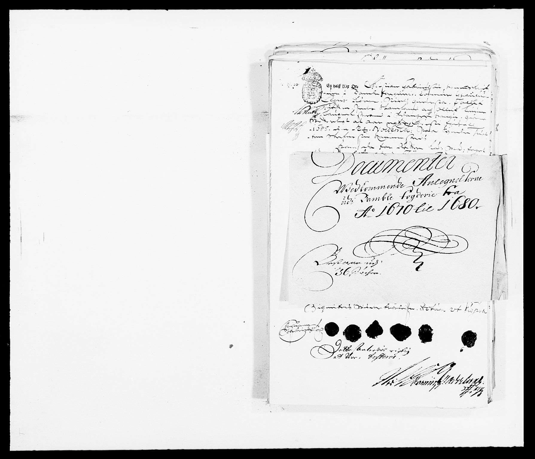Rentekammeret inntil 1814, Reviderte regnskaper, Fogderegnskap, AV/RA-EA-4092/R34/L2048: Fogderegnskap Bamble, 1685-1687, s. 356