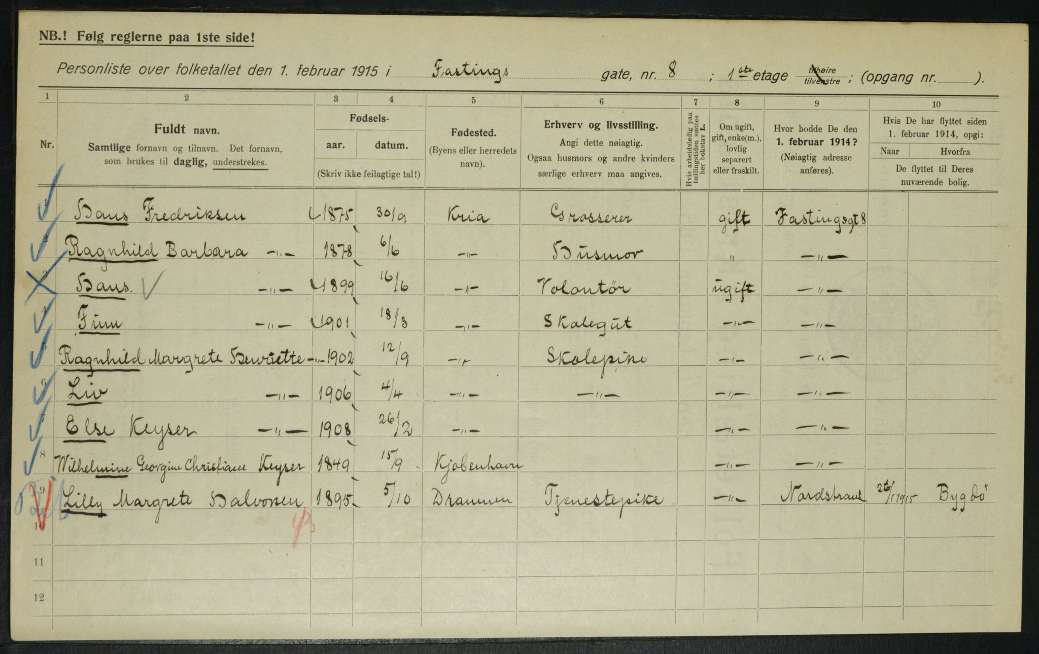 OBA, Kommunal folketelling 1.2.1915 for Kristiania, 1915, s. 23228
