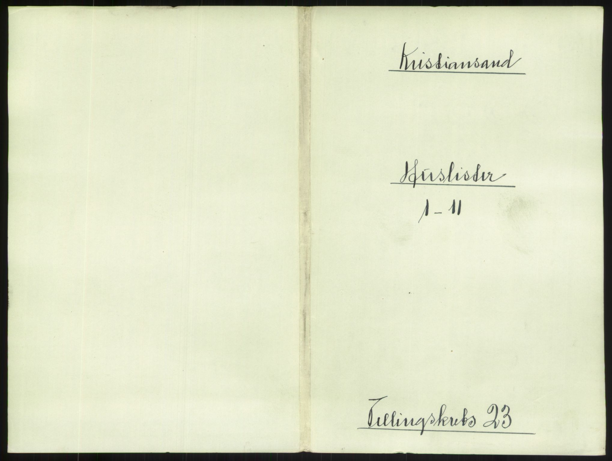 RA, Folketelling 1891 for 1001 Kristiansand kjøpstad, 1891, s. 1322