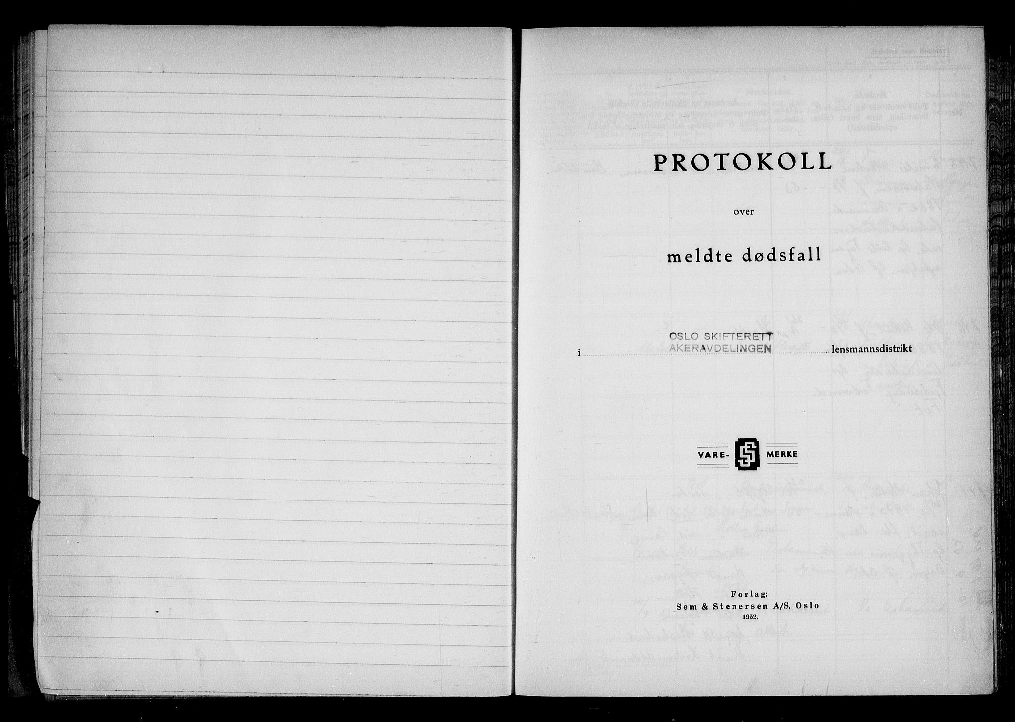 Oslo skifterett, AV/SAO-A-10383/G/Ga/Gad/L0010: Dødsfallsprotokoll - avd. III, 1953-1954