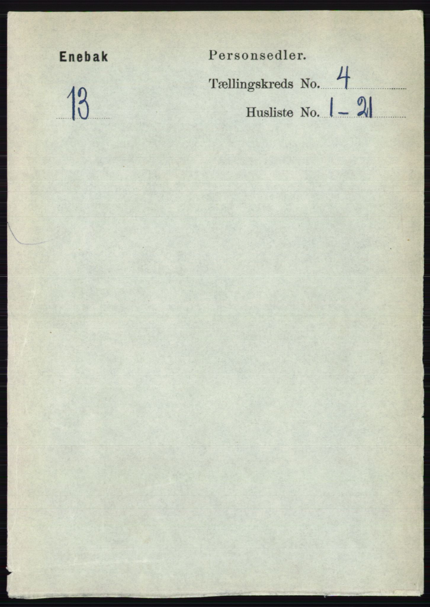 RA, Folketelling 1891 for 0229 Enebakk herred, 1891, s. 1474