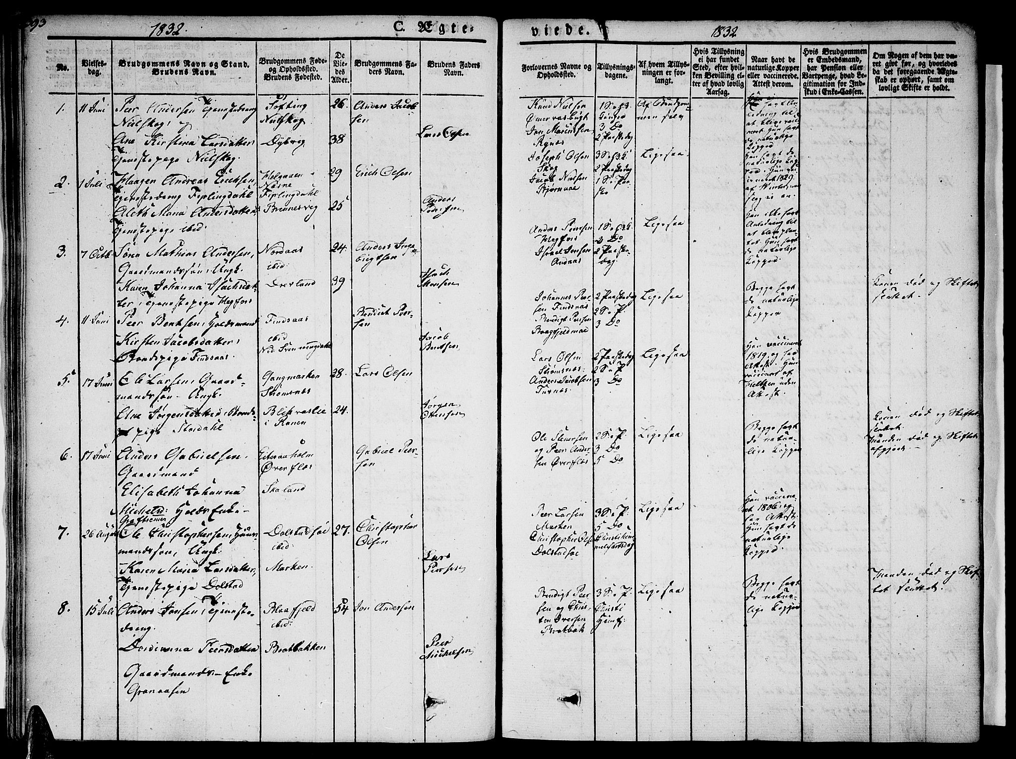 Ministerialprotokoller, klokkerbøker og fødselsregistre - Nordland, SAT/A-1459/820/L0290: Ministerialbok nr. 820A11, 1826-1845, s. 393