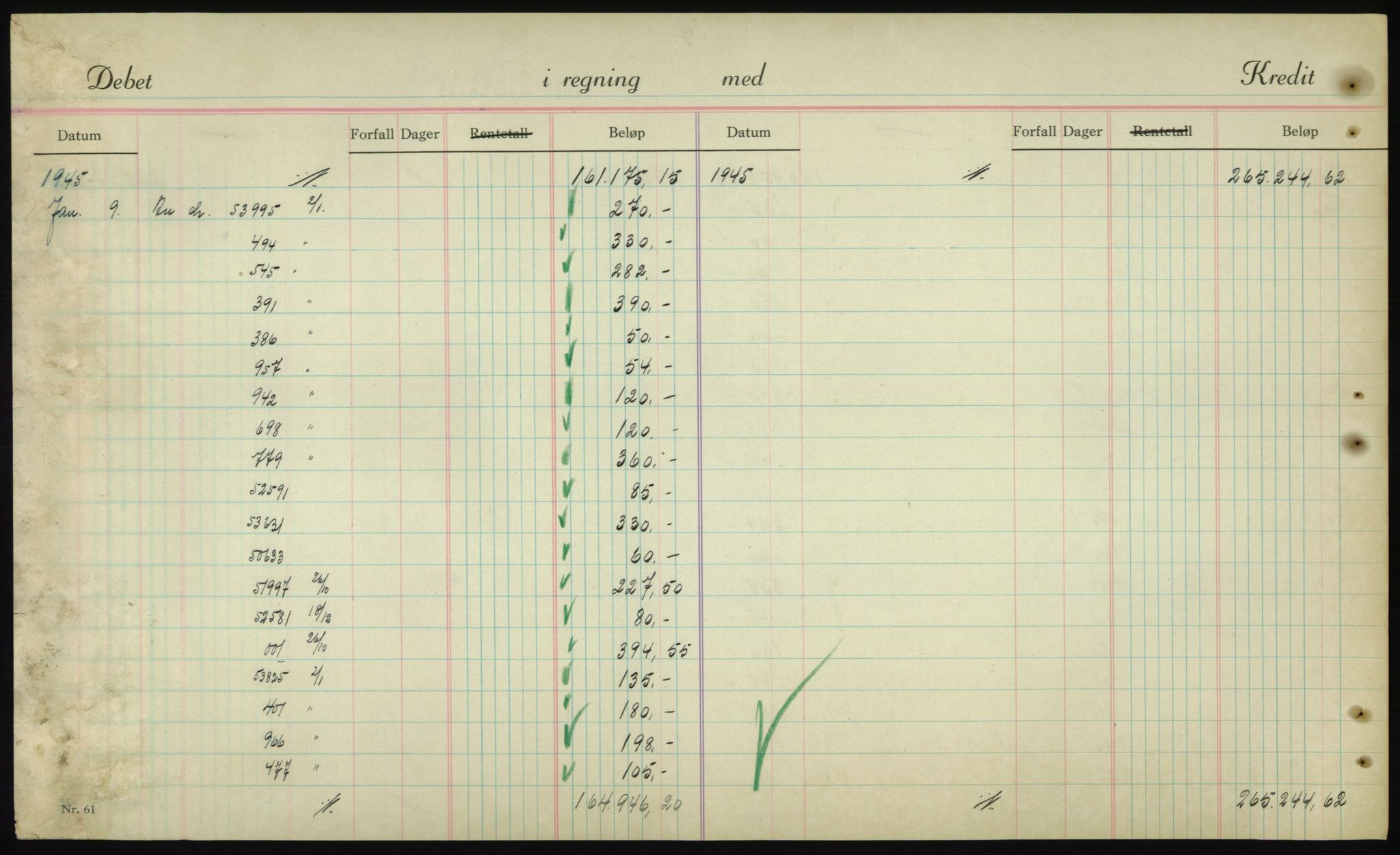 Forsvarsdepartementet, 10. kontor / Oppgjørskontoret, AV/RA-RAFA-1225/D/Db/L0180: Lista oppgjørskontor, 1942-1952, s. 2014