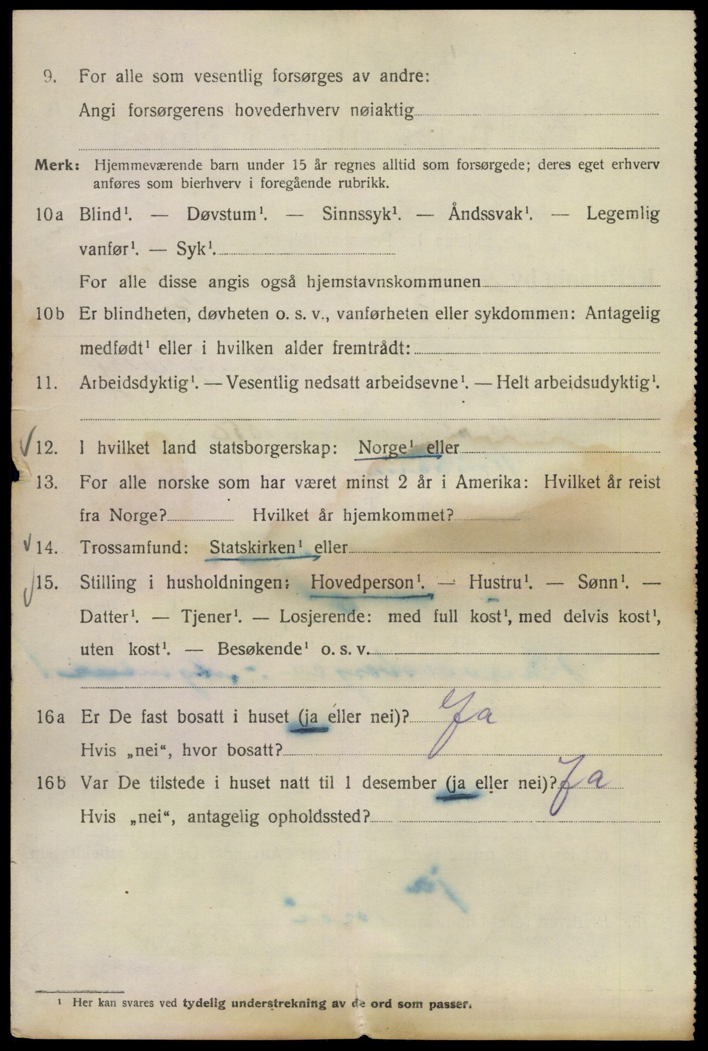 SAO, Folketelling 1920 for 0301 Kristiania kjøpstad, 1920, s. 619336