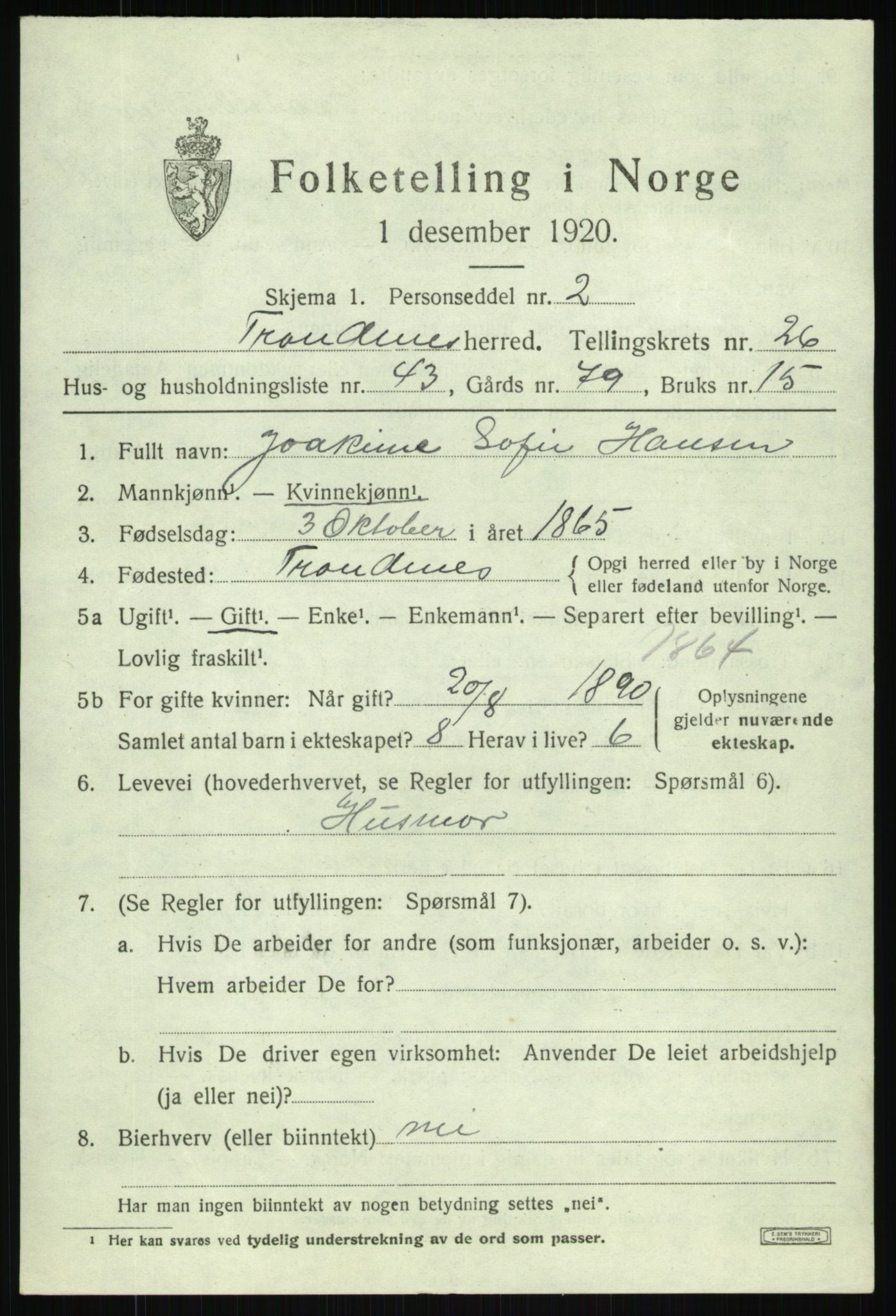 SATØ, Folketelling 1920 for 1914 Trondenes herred, 1920, s. 19336