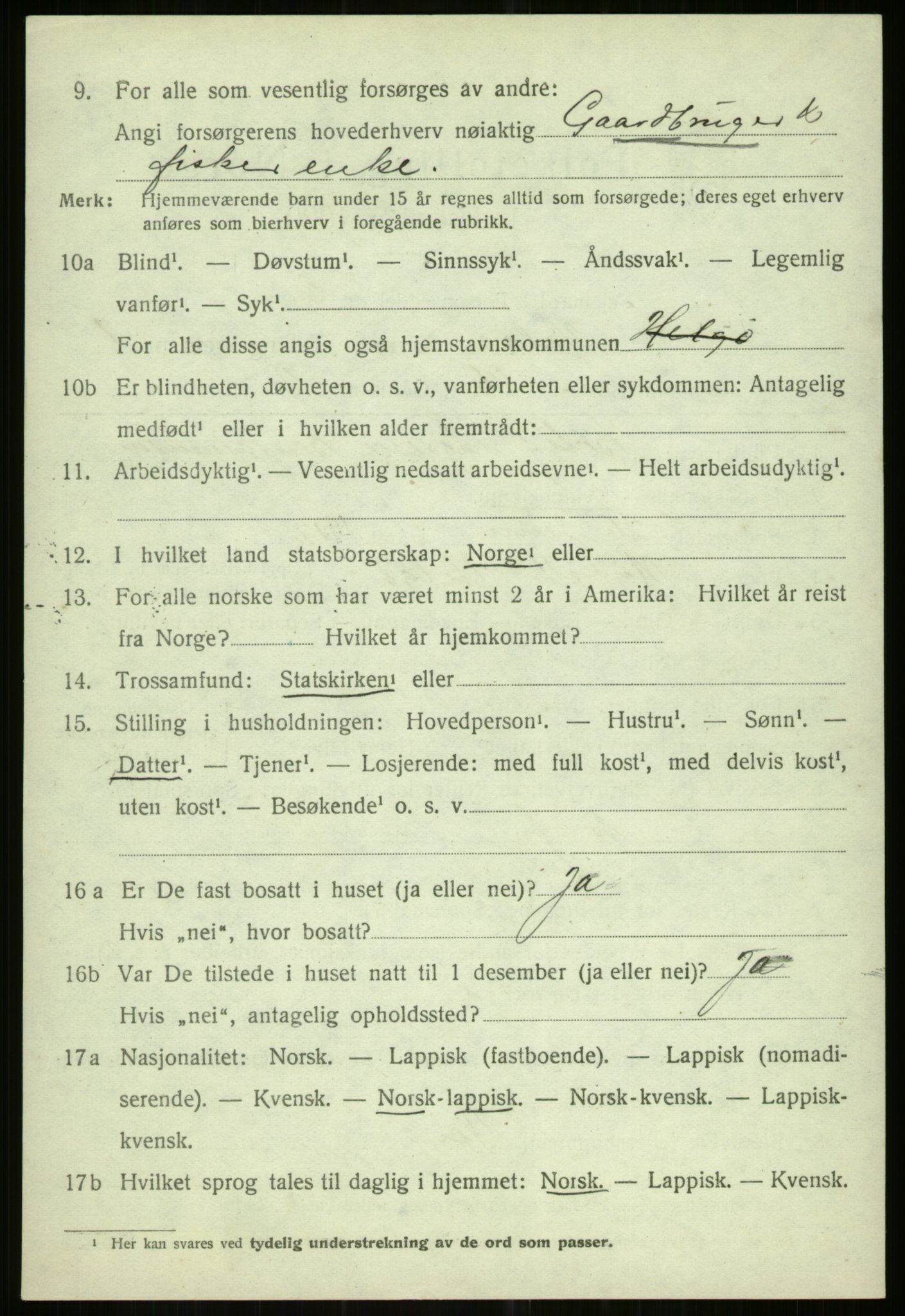 SATØ, Folketelling 1920 for 1935 Helgøy herred, 1920, s. 871
