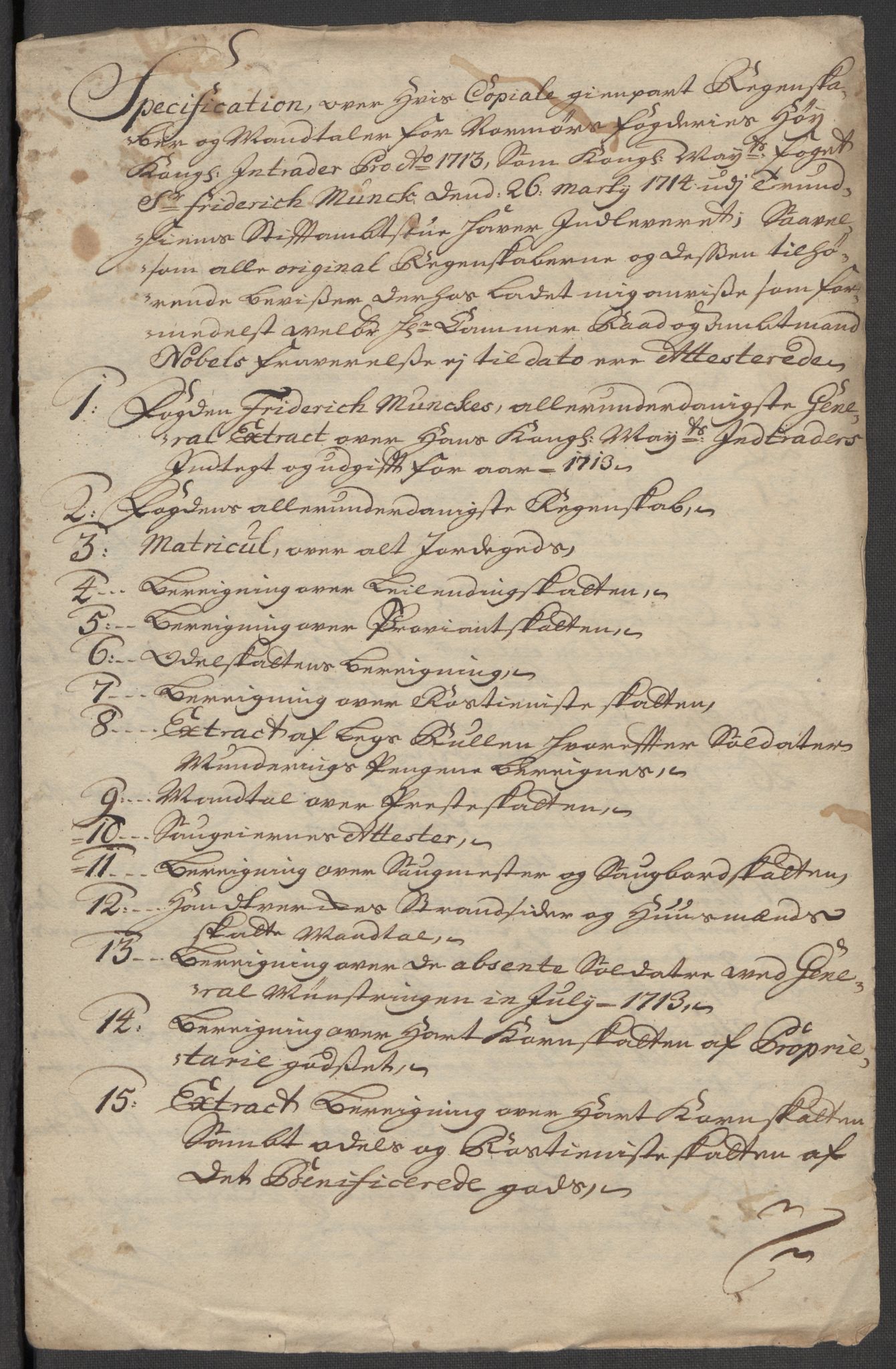 Rentekammeret inntil 1814, Reviderte regnskaper, Fogderegnskap, RA/EA-4092/R56/L3747: Fogderegnskap Nordmøre, 1713, s. 16