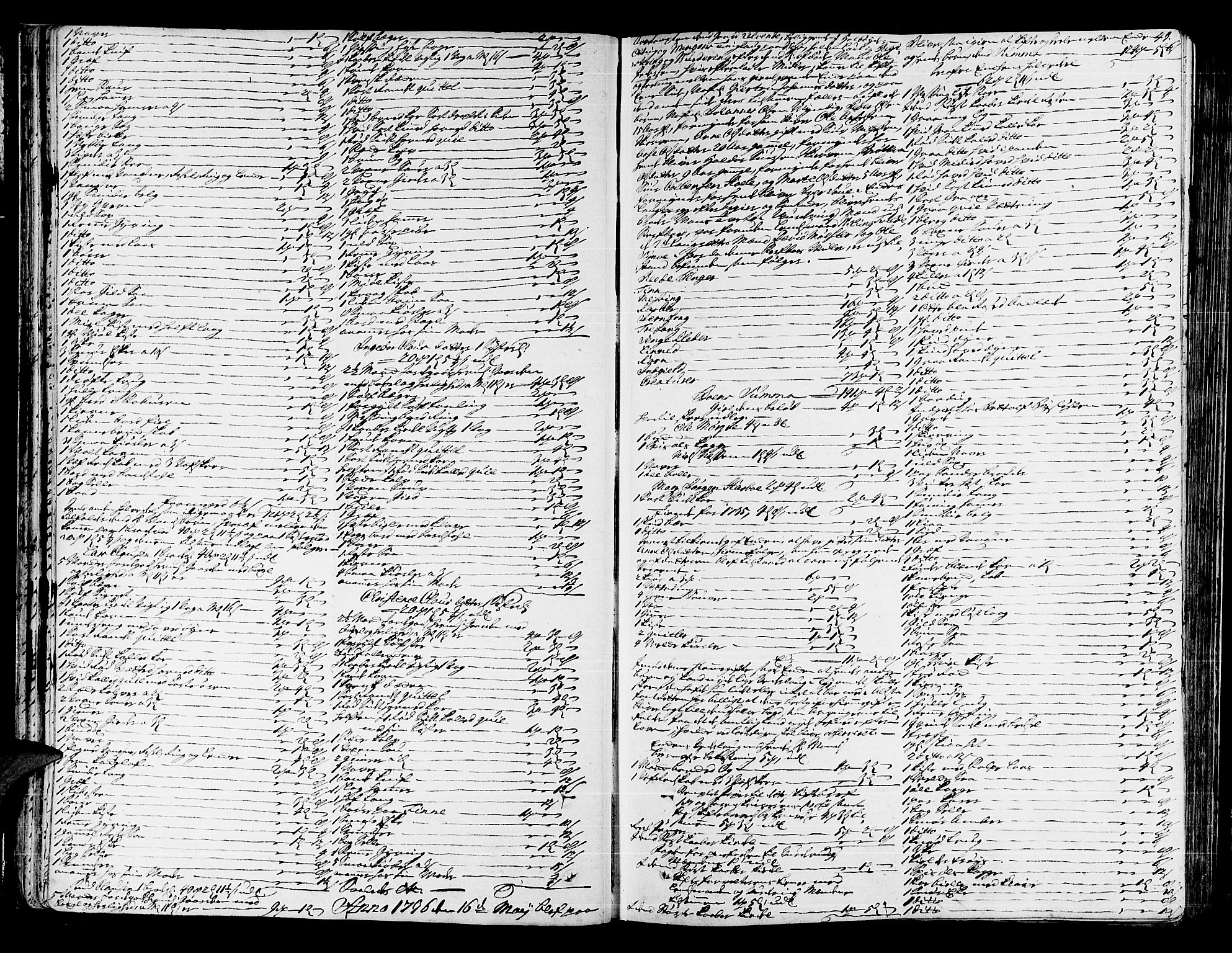 Hardanger og Voss sorenskriveri, SAB/A-2501/4/4A/4Ac/L0005a: Skifterettsprotokoll for sorenskriveriet, 1735-1739, s. 42b-43a