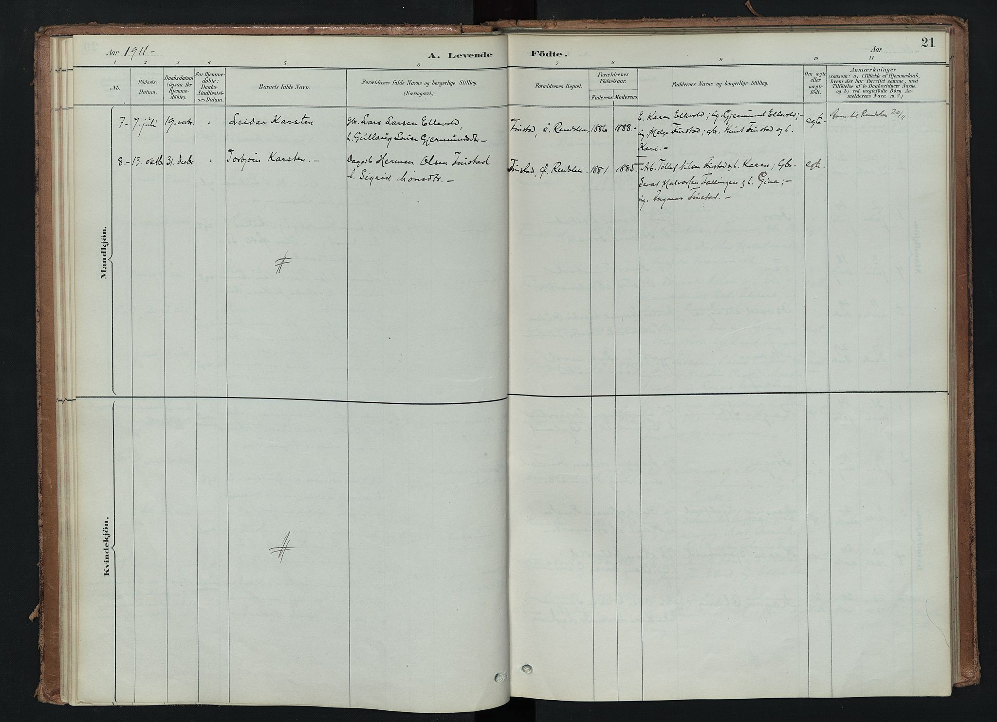 Tynset prestekontor, AV/SAH-PREST-058/H/Ha/Haa/L0024: Ministerialbok nr. 24, 1885-1916, s. 21