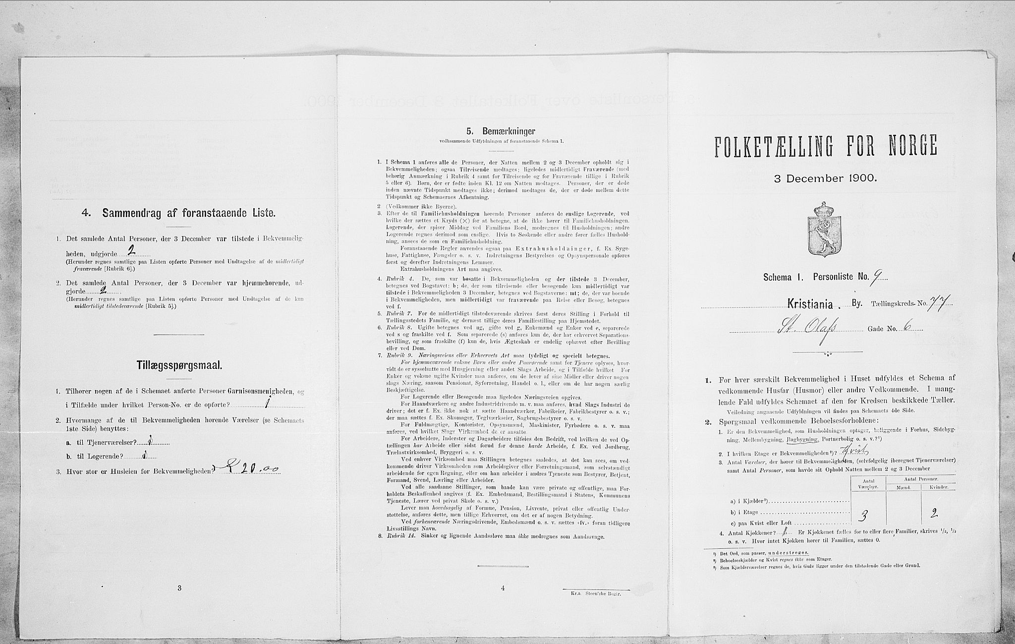SAO, Folketelling 1900 for 0301 Kristiania kjøpstad, 1900, s. 89819