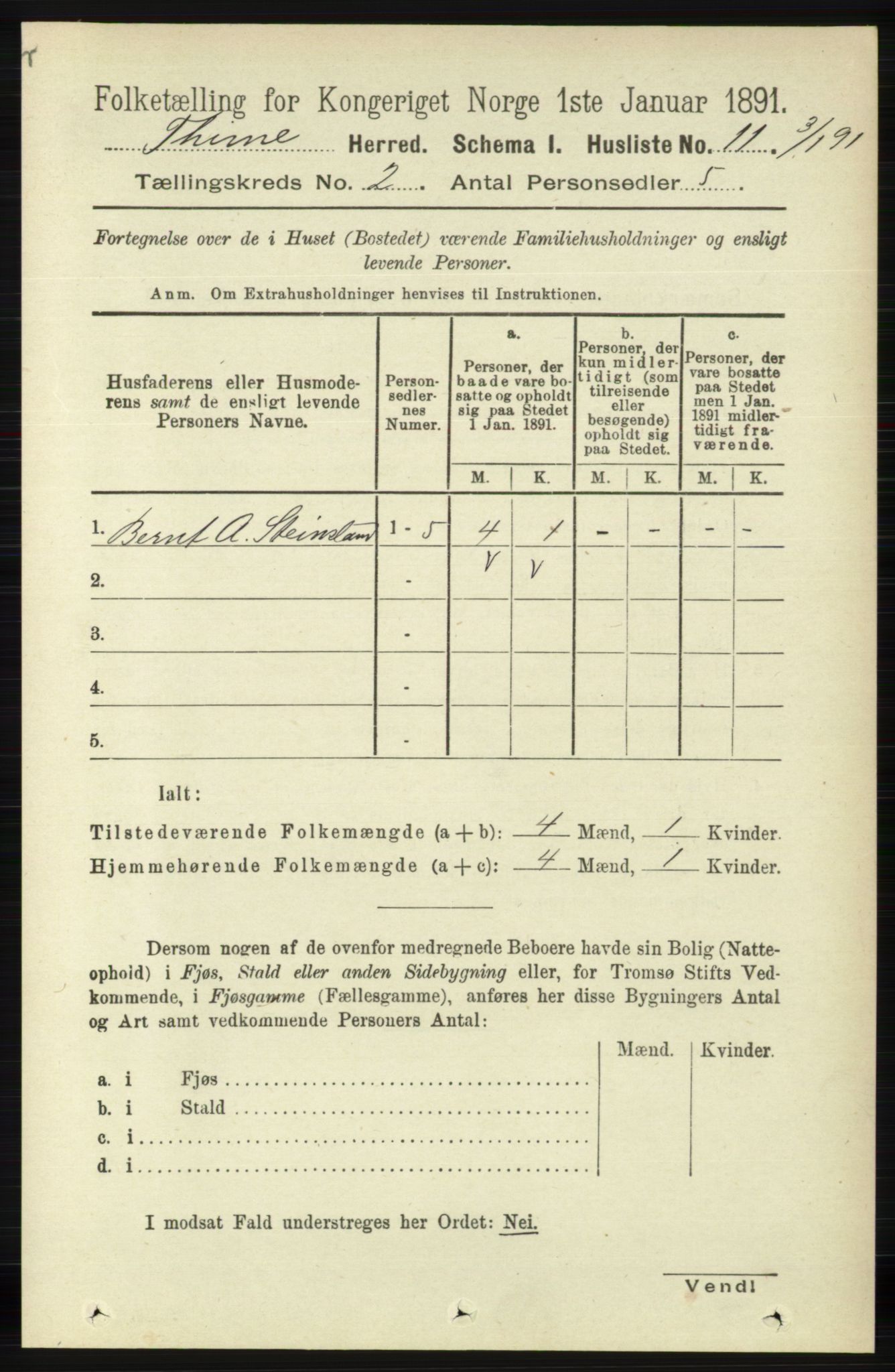 RA, Folketelling 1891 for 1121 Time herred, 1891, s. 630