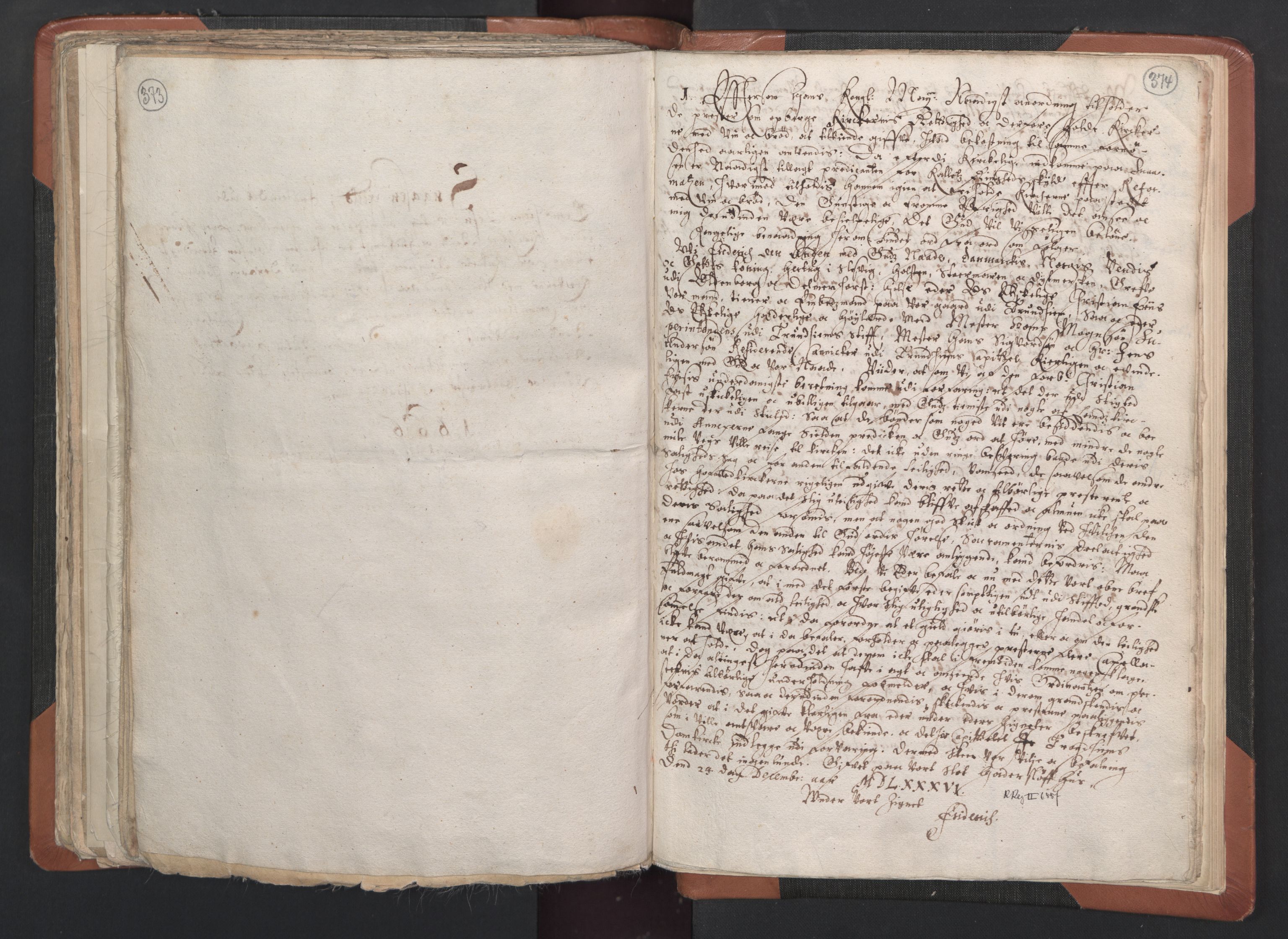 RA, Sogneprestenes manntall 1664-1666, nr. 33: Innherad prosti, 1664-1666, s. 373-374