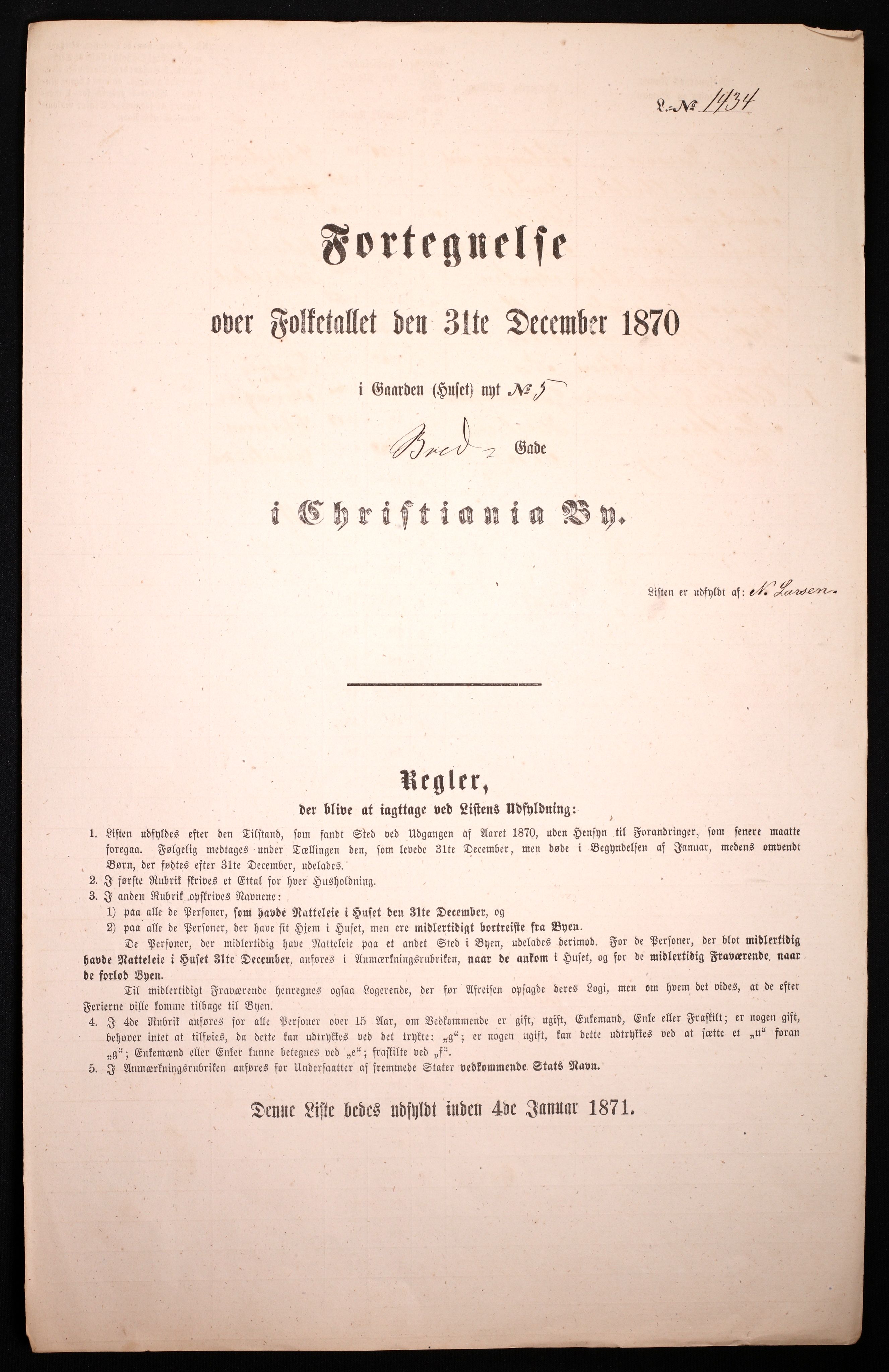 RA, Folketelling 1870 for 0301 Kristiania kjøpstad, 1870, s. 446