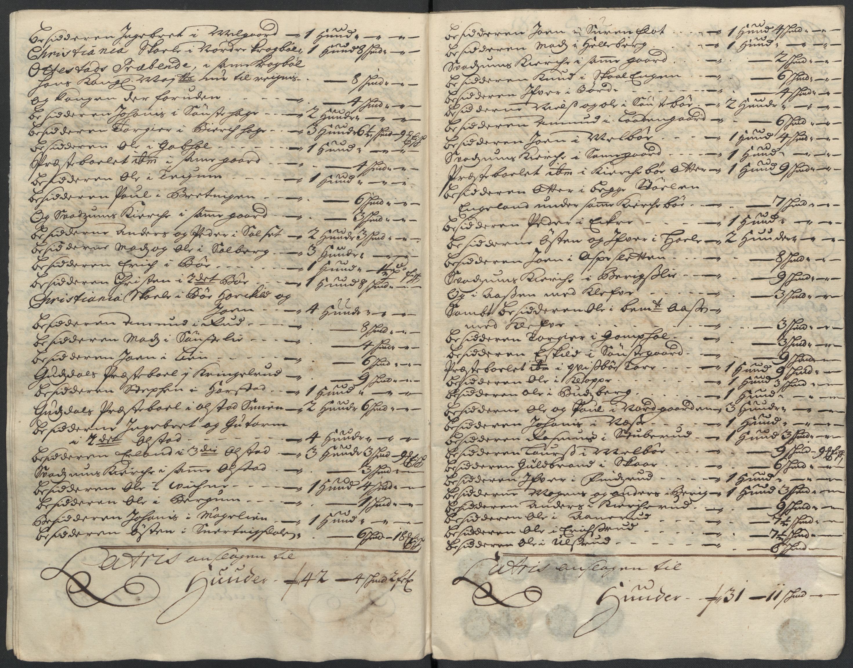 Rentekammeret inntil 1814, Reviderte regnskaper, Fogderegnskap, RA/EA-4092/R17/L1179: Fogderegnskap Gudbrandsdal, 1708-1710, s. 64