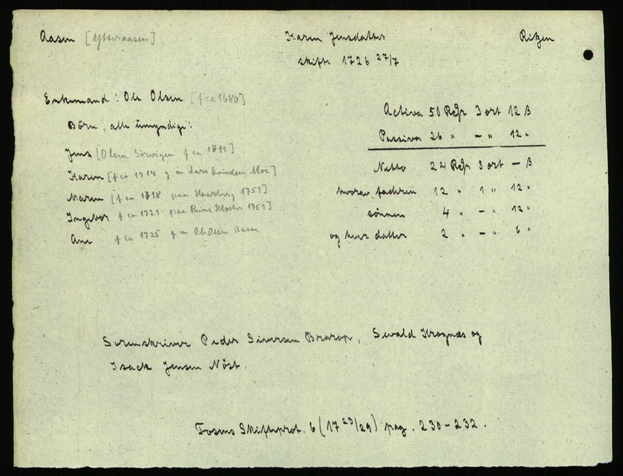 Fosen sorenskriveri, AV/SAT-A-1107/1/3, 1681-1783, s. 205