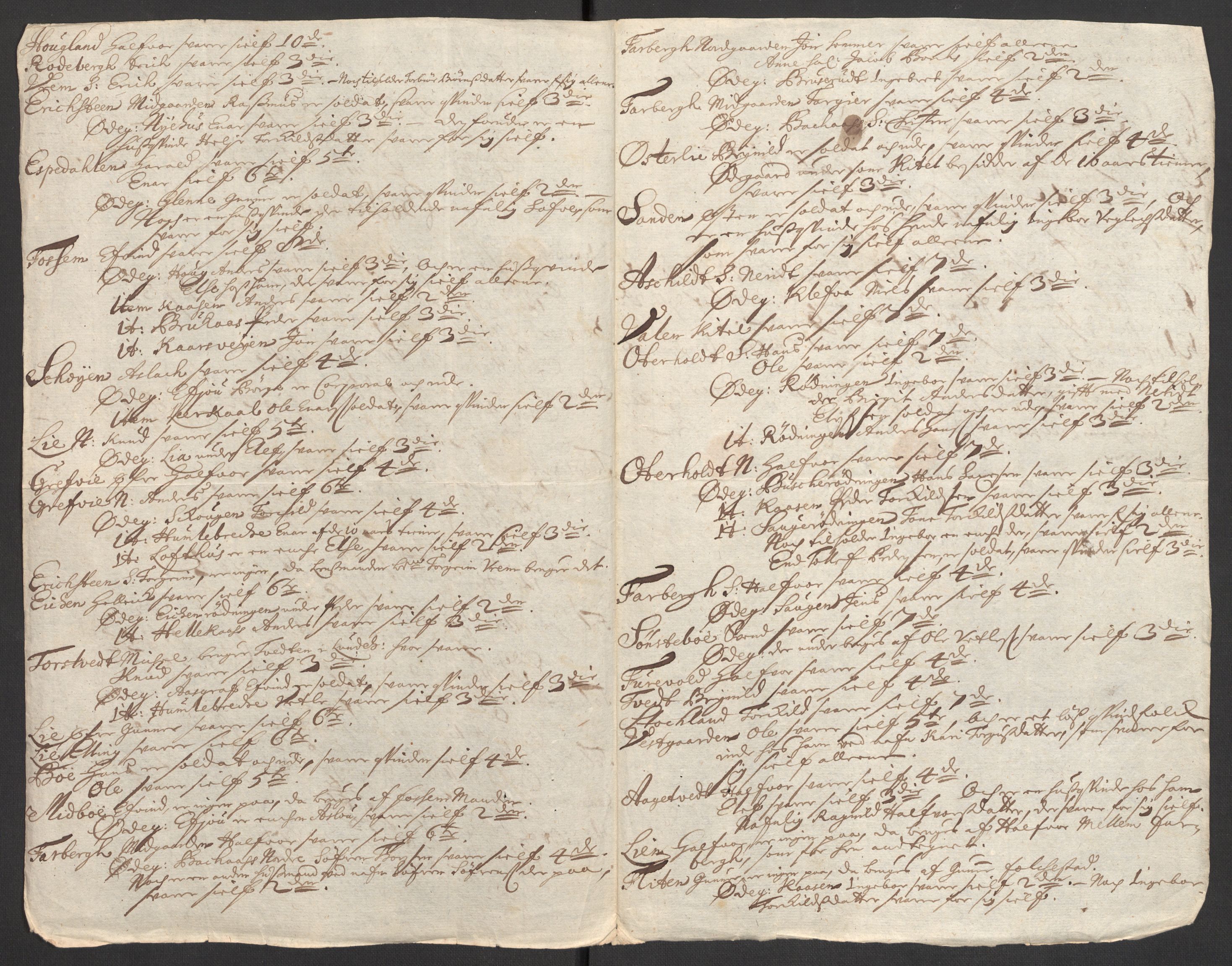 Rentekammeret inntil 1814, Reviderte regnskaper, Fogderegnskap, AV/RA-EA-4092/R36/L2121: Fogderegnskap Øvre og Nedre Telemark og Bamble, 1711, s. 132