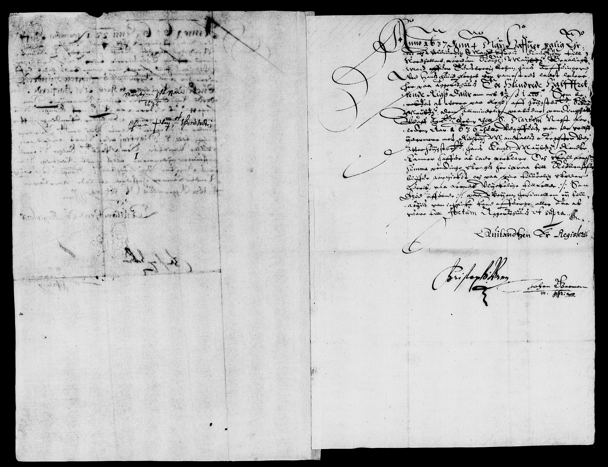 Rentekammeret inntil 1814, Reviderte regnskaper, Lensregnskaper, AV/RA-EA-5023/R/Rb/Rbo/L0016: Tønsberg len, 1635-1637