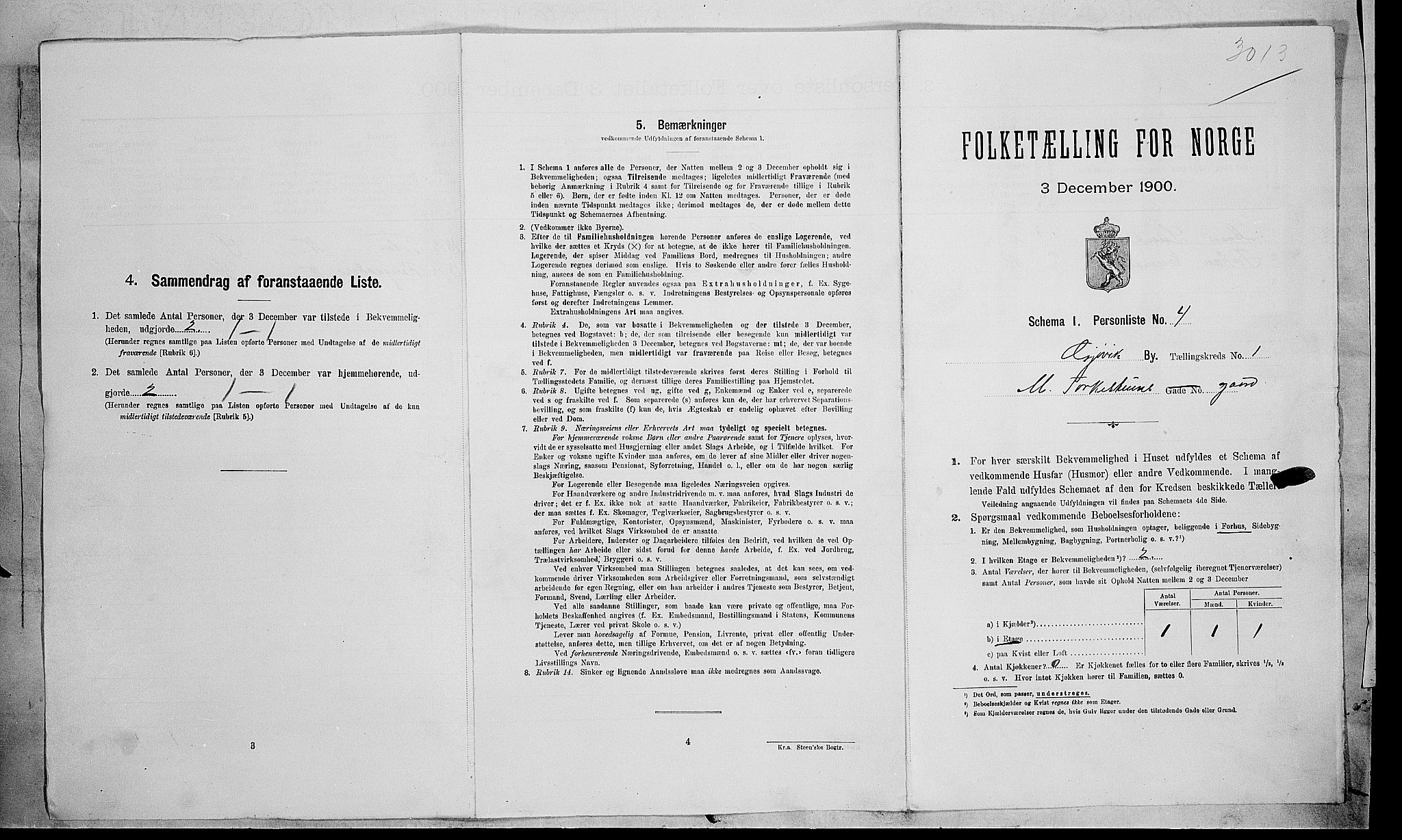 SAH, Folketelling 1900 for 0502 Gjøvik kjøpstad, 1900, s. 38