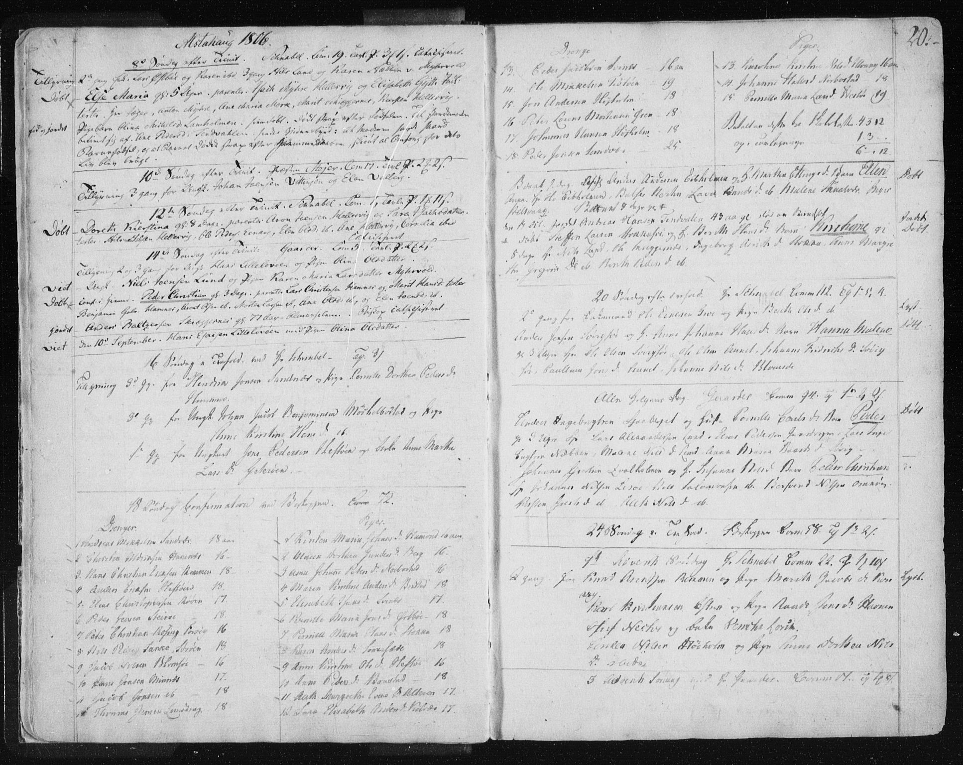 Ministerialprotokoller, klokkerbøker og fødselsregistre - Nordland, AV/SAT-A-1459/830/L0444: Ministerialbok nr. 830A08, 1801-1819, s. 20
