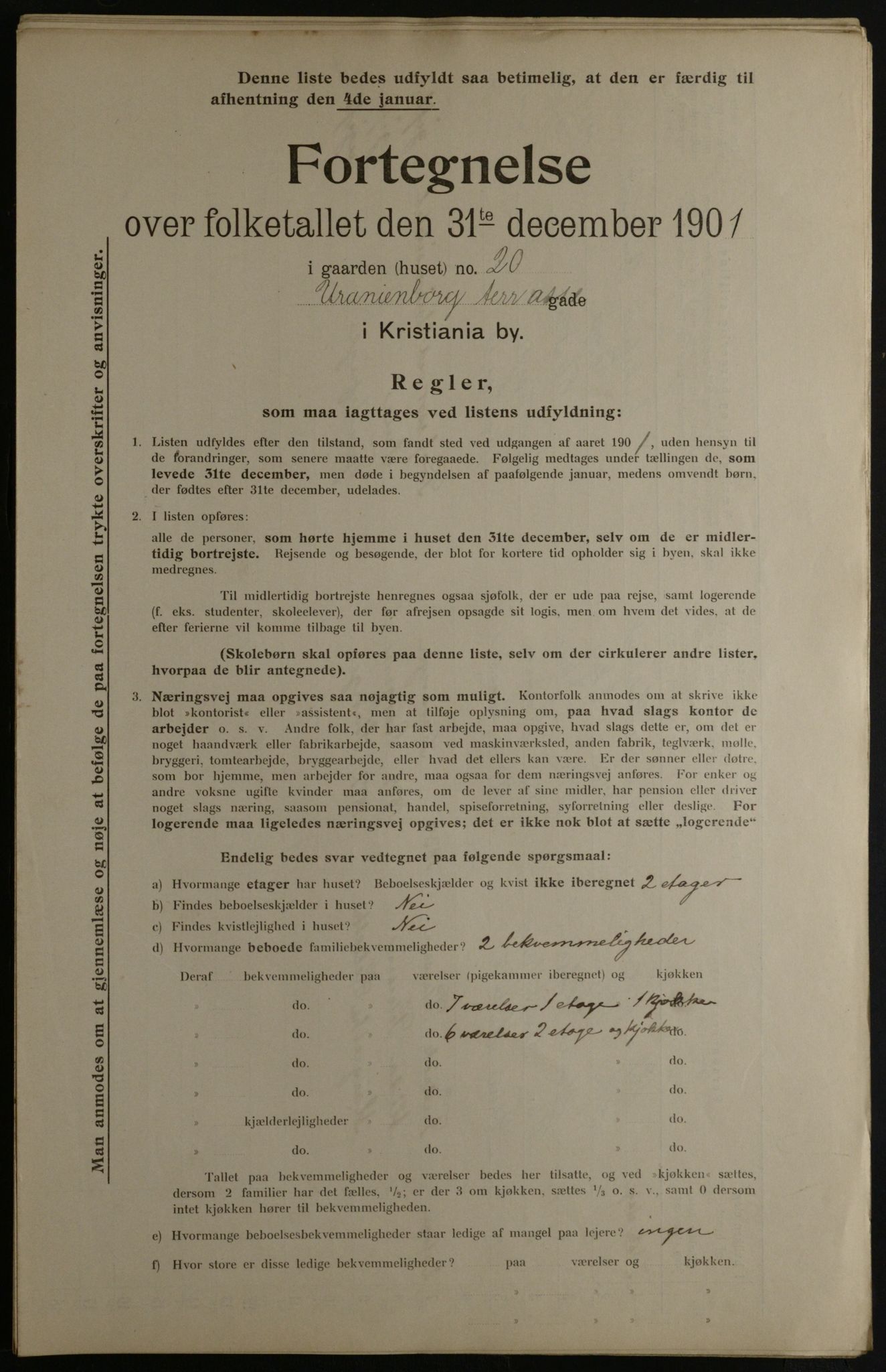 OBA, Kommunal folketelling 31.12.1901 for Kristiania kjøpstad, 1901, s. 18444