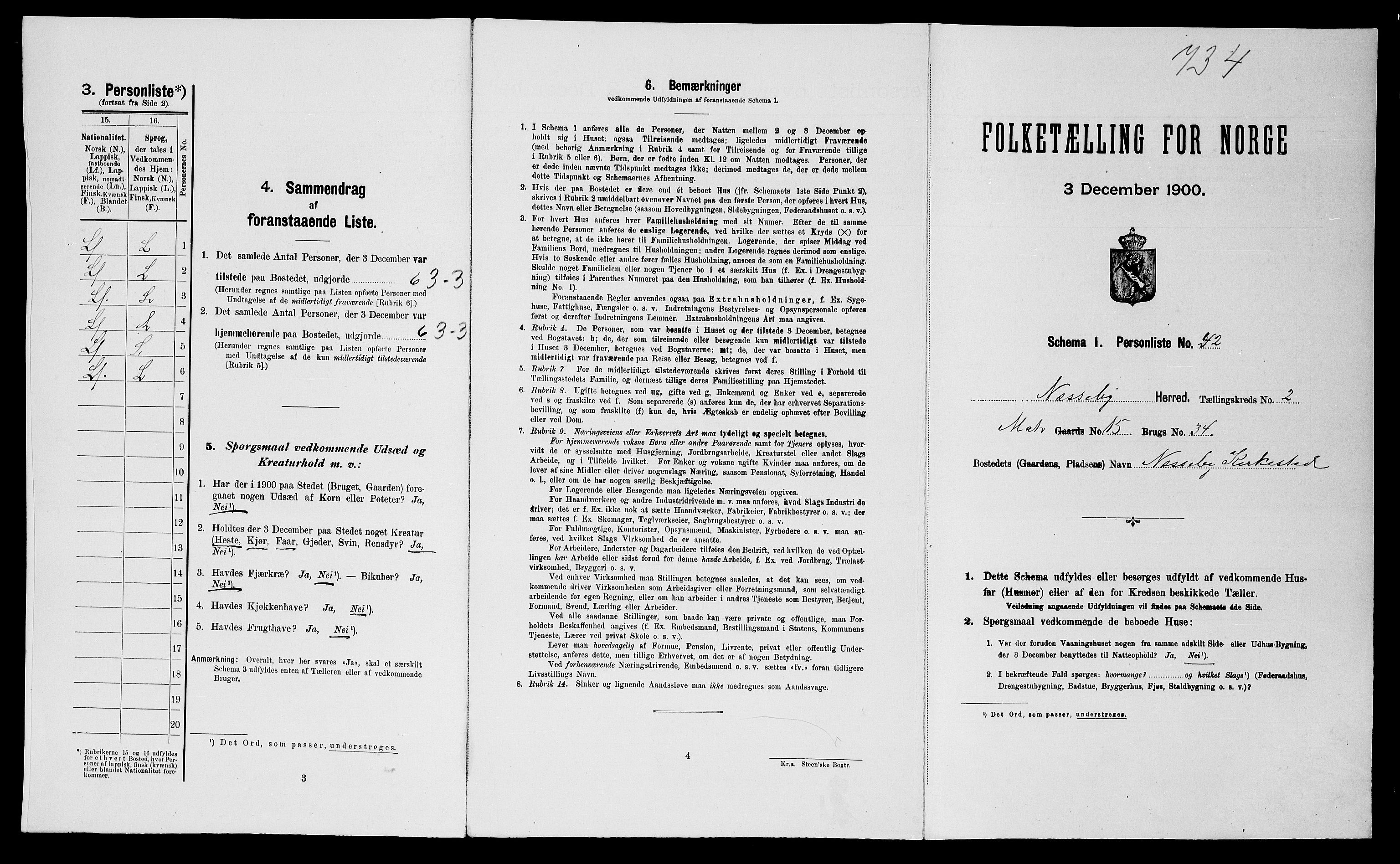 SATØ, Folketelling 1900 for 2027 Nesseby herred, 1900, s. 196