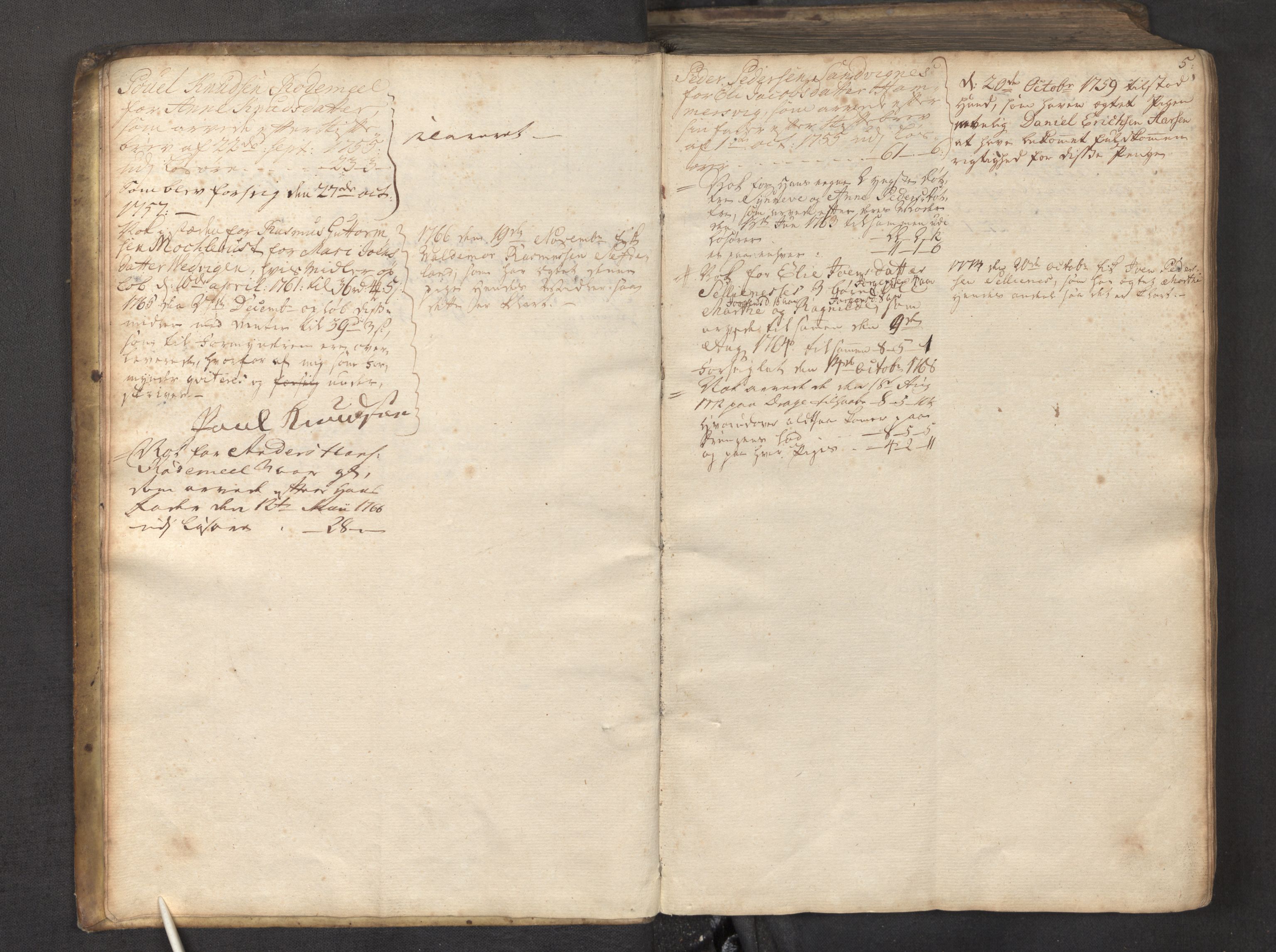 Nordfjord sorenskriveri, AV/SAB-A-2801/1/05/05a/L0004: Overformyndarprotokollar, 1755-1773