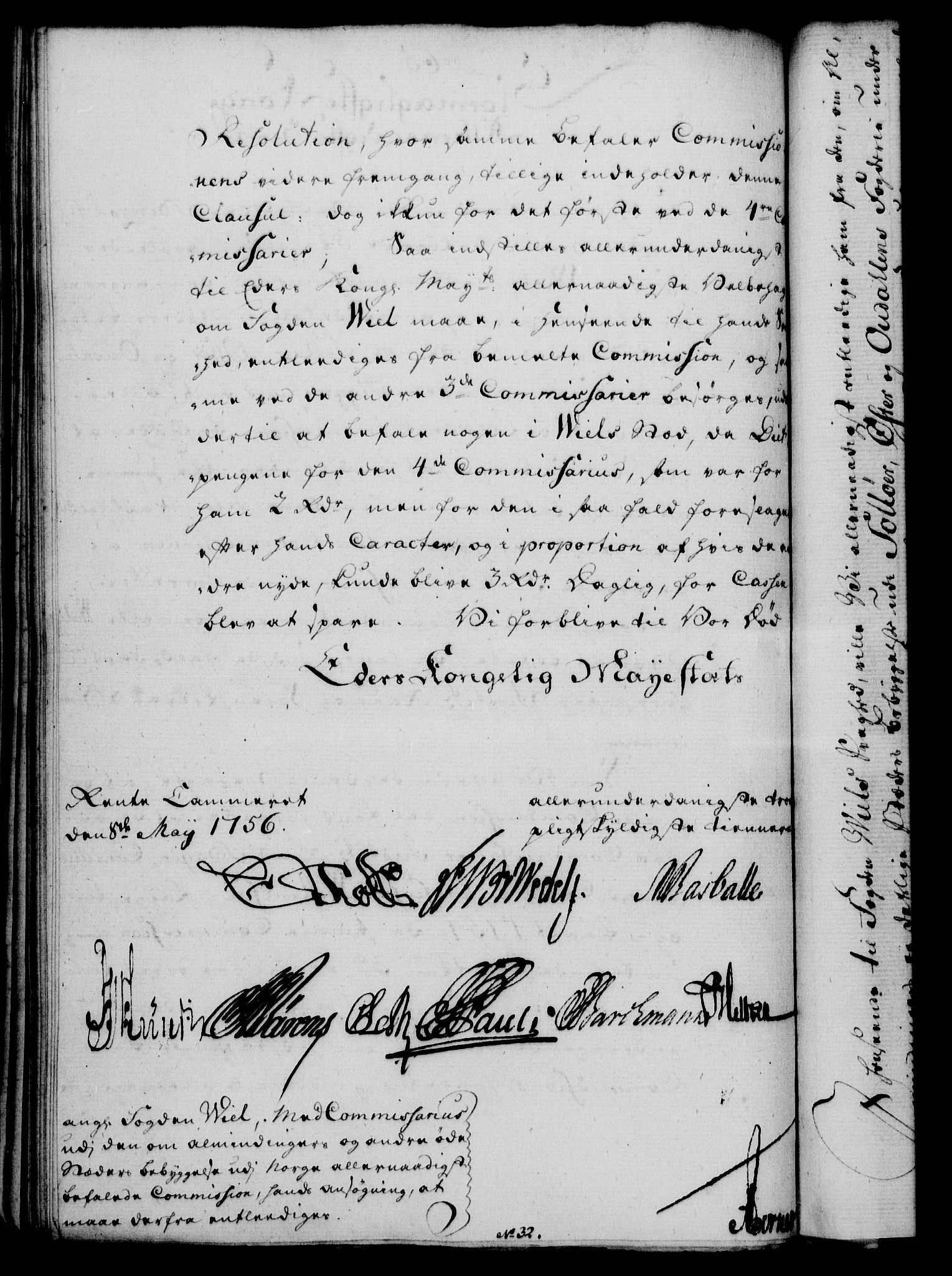 Rentekammeret, Kammerkanselliet, RA/EA-3111/G/Gf/Gfa/L0038: Norsk relasjons- og resolusjonsprotokoll (merket RK 52.38), 1756, s. 333