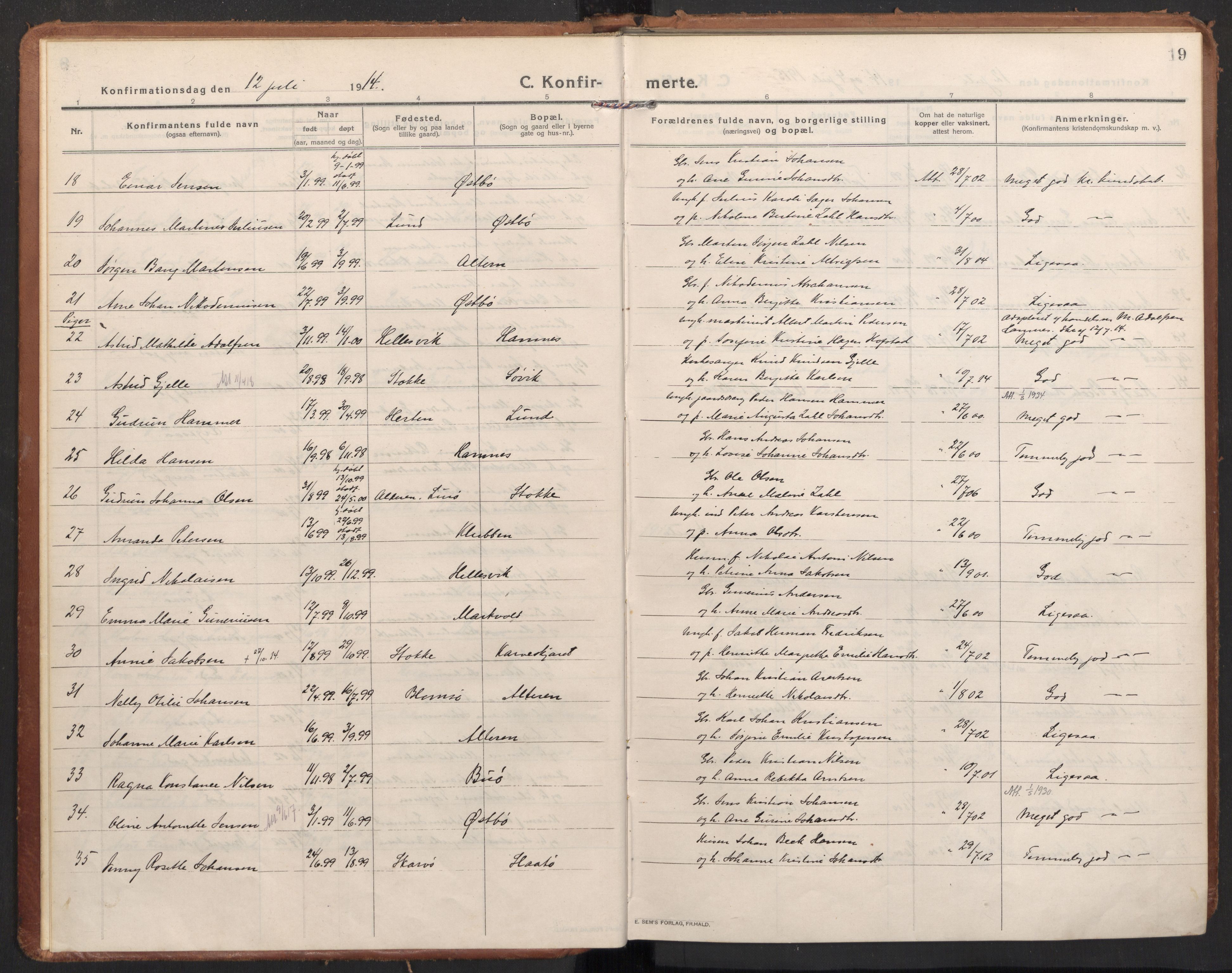 Ministerialprotokoller, klokkerbøker og fødselsregistre - Nordland, AV/SAT-A-1459/830/L0456: Ministerialbok nr. 830A20, 1914-1937, s. 9