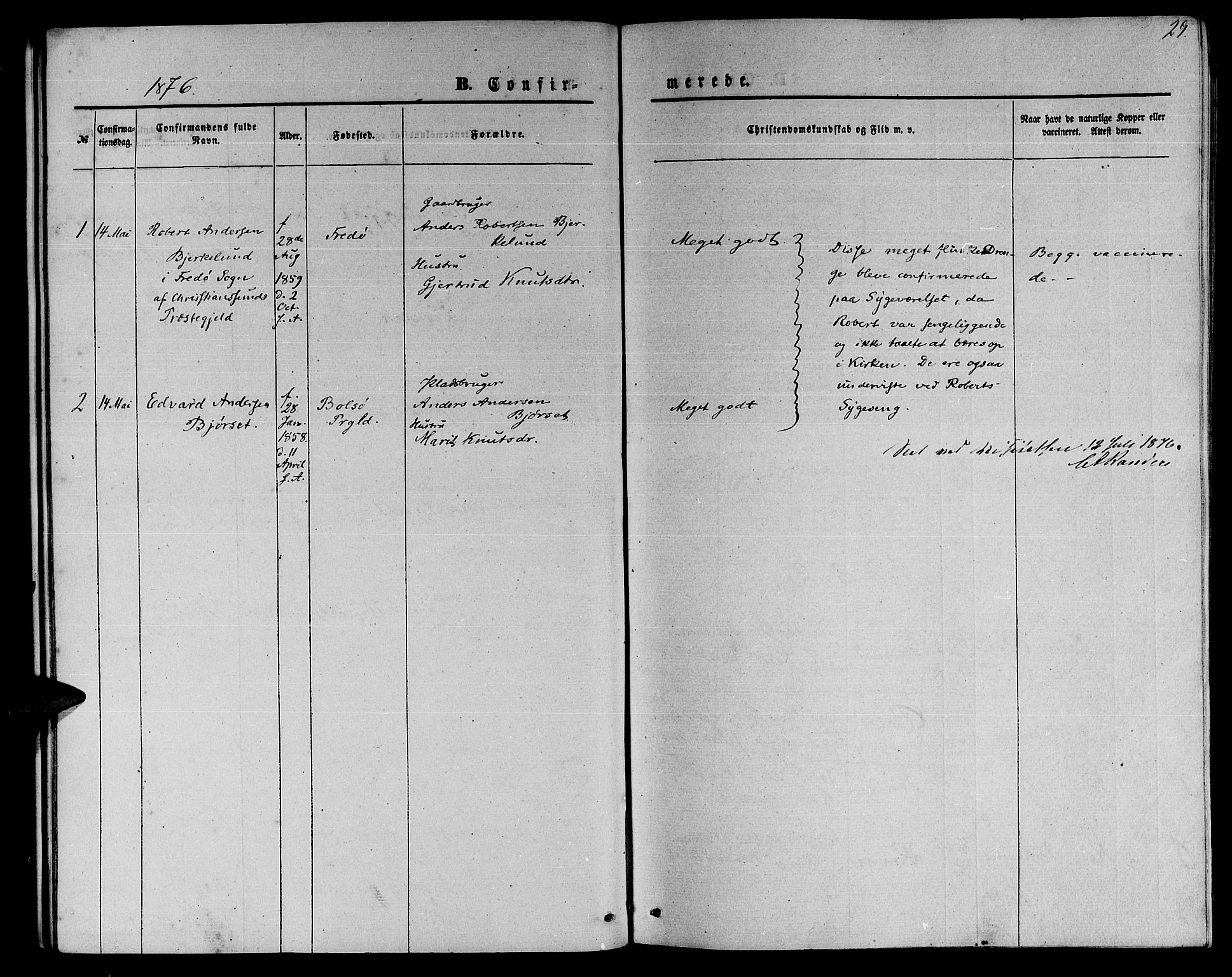 Ministerialprotokoller, klokkerbøker og fødselsregistre - Møre og Romsdal, SAT/A-1454/559/L0713: Ministerialbok nr. 559A01, 1861-1886, s. 29