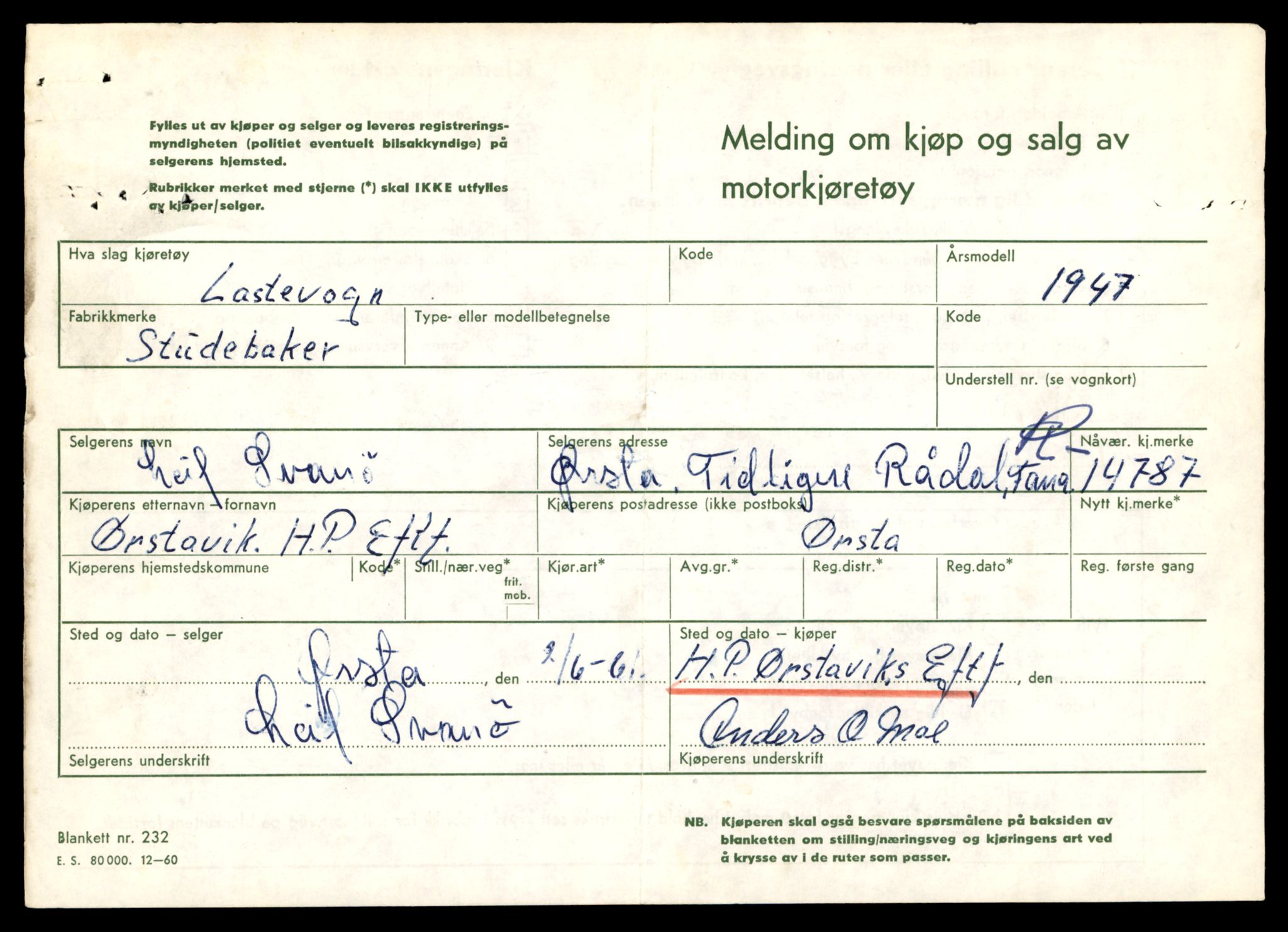 Møre og Romsdal vegkontor - Ålesund trafikkstasjon, AV/SAT-A-4099/F/Fe/L0036: Registreringskort for kjøretøy T 12831 - T 13030, 1927-1998, s. 499
