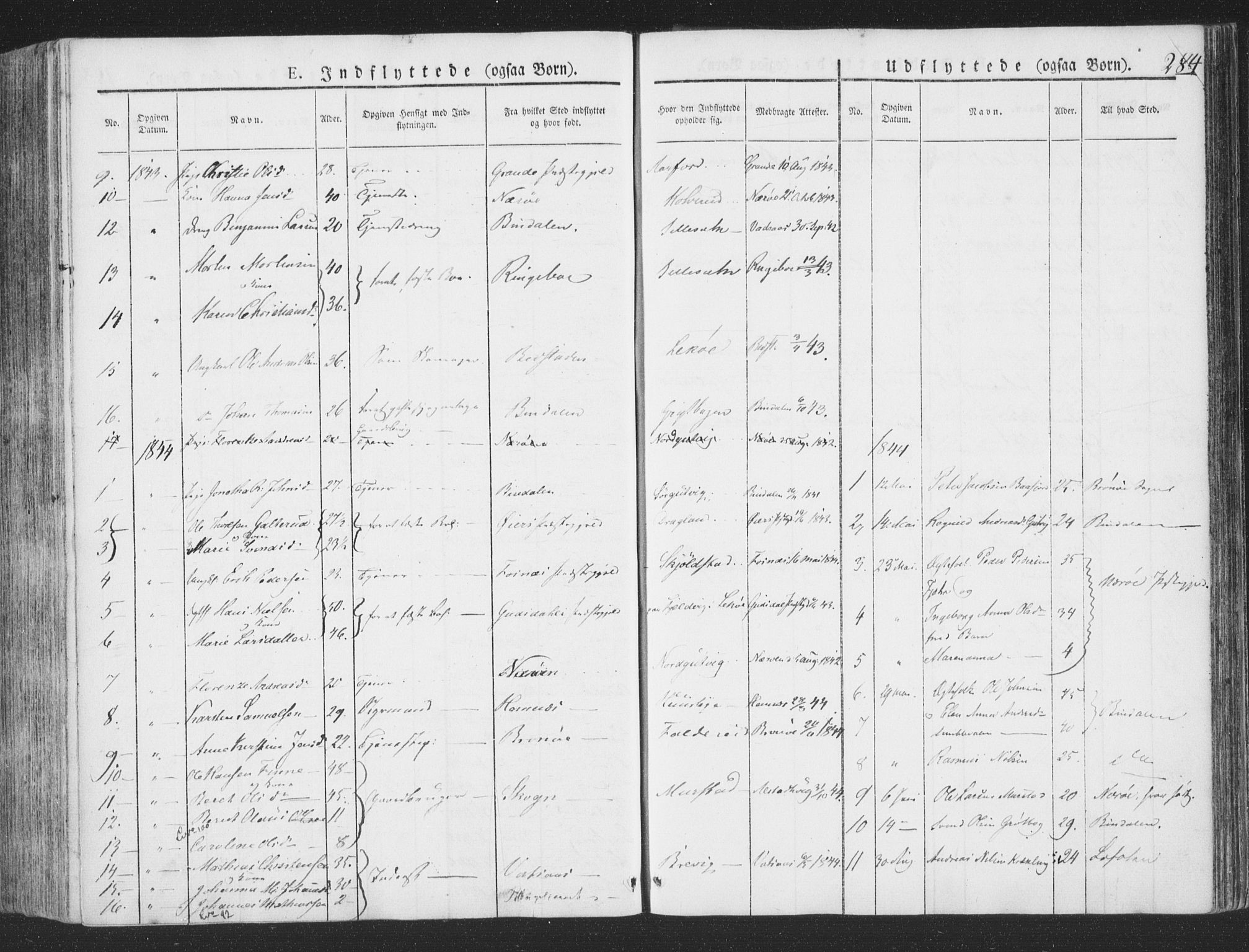 Ministerialprotokoller, klokkerbøker og fødselsregistre - Nord-Trøndelag, SAT/A-1458/780/L0639: Ministerialbok nr. 780A04, 1830-1844, s. 284