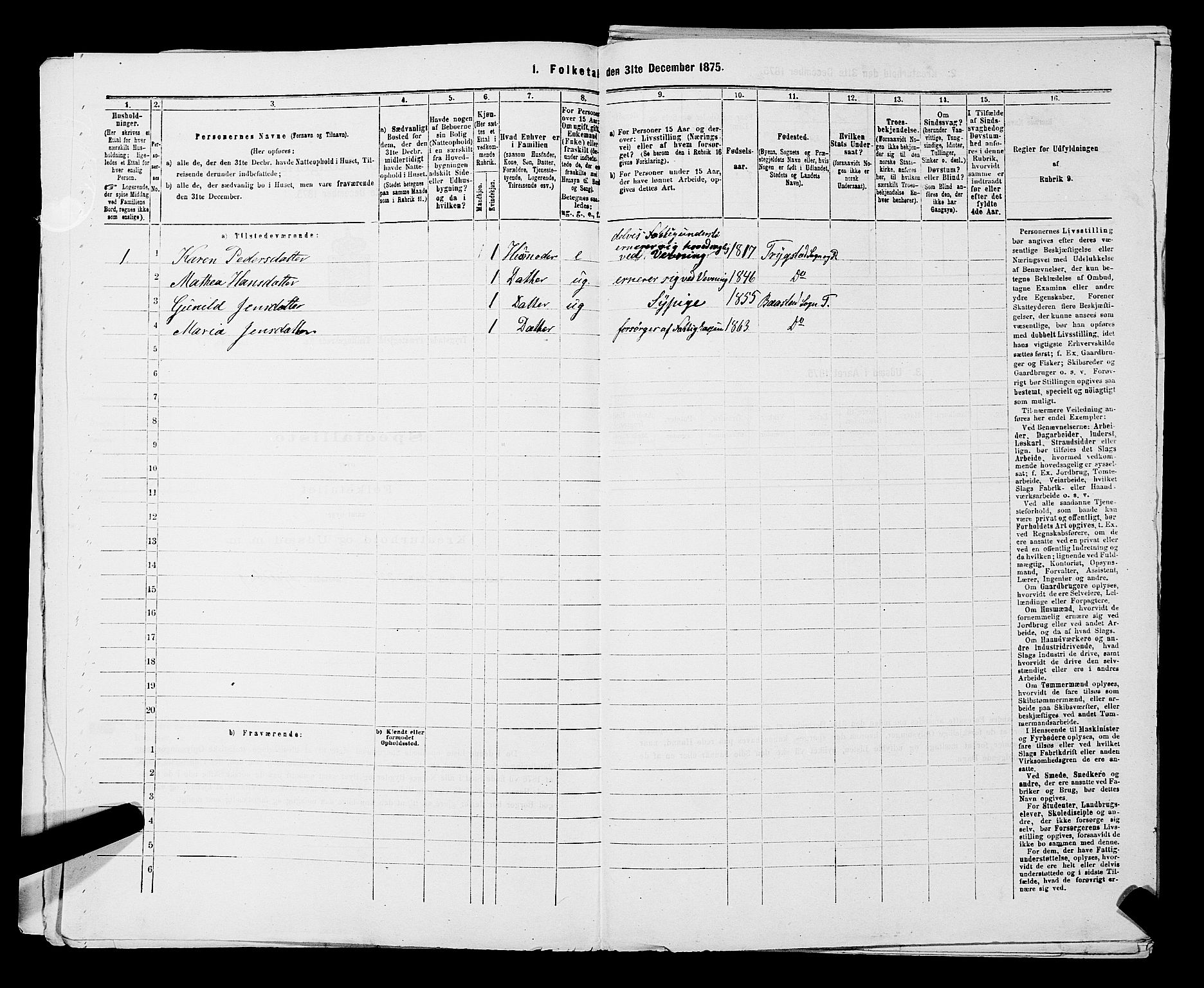 RA, Folketelling 1875 for 0122P Trøgstad prestegjeld, 1875, s. 1437