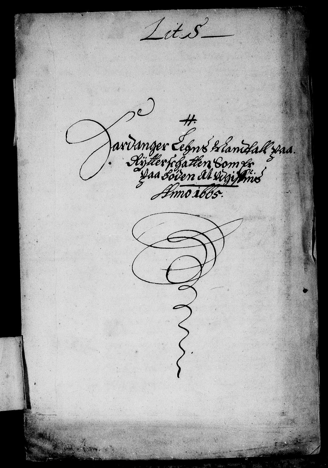Rentekammeret inntil 1814, Reviderte regnskaper, Stiftamtstueregnskaper, Bergen stiftamt, RA/EA-6043/R/Rc/L0017: Bergen stiftamt, 1665