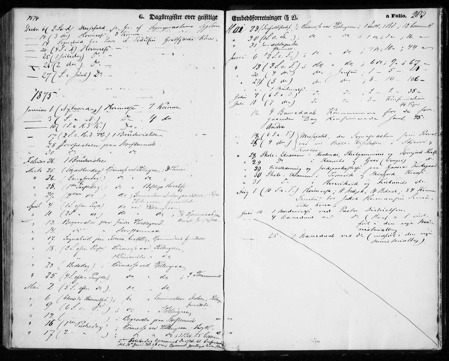 Tromsøysund sokneprestkontor, AV/SATØ-S-1304/G/Ga/L0002kirke: Ministerialbok nr. 2, 1867-1875, s. 283