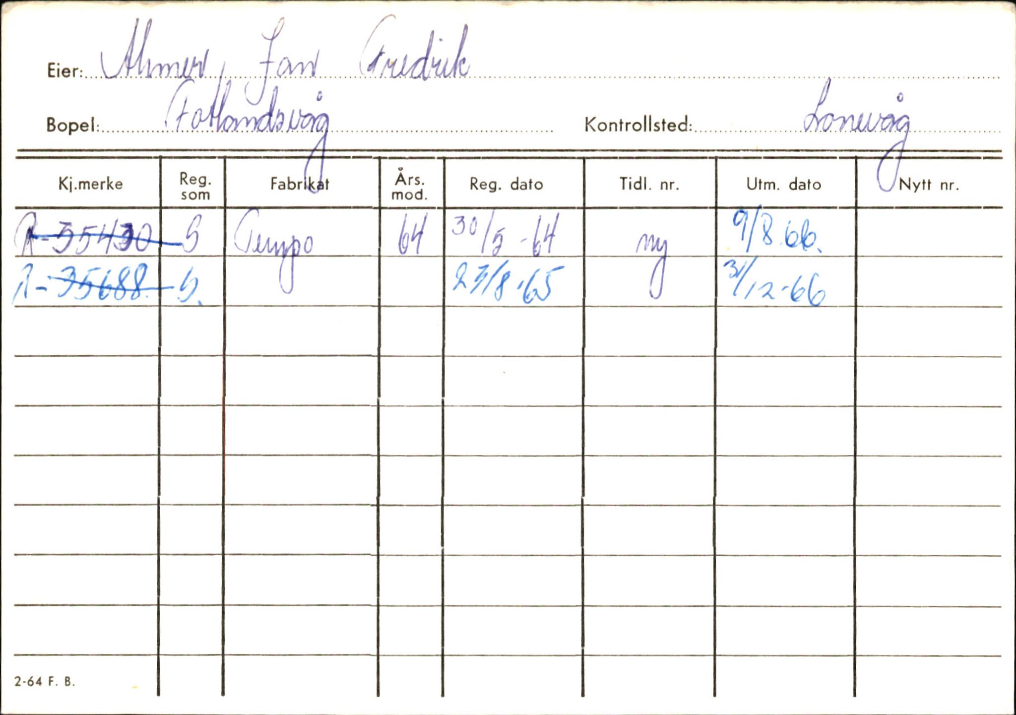 Statens vegvesen, Hordaland vegkontor, AV/SAB-A-5201/2/Ha/L0001: R-eierkort A, 1920-1971, s. 184