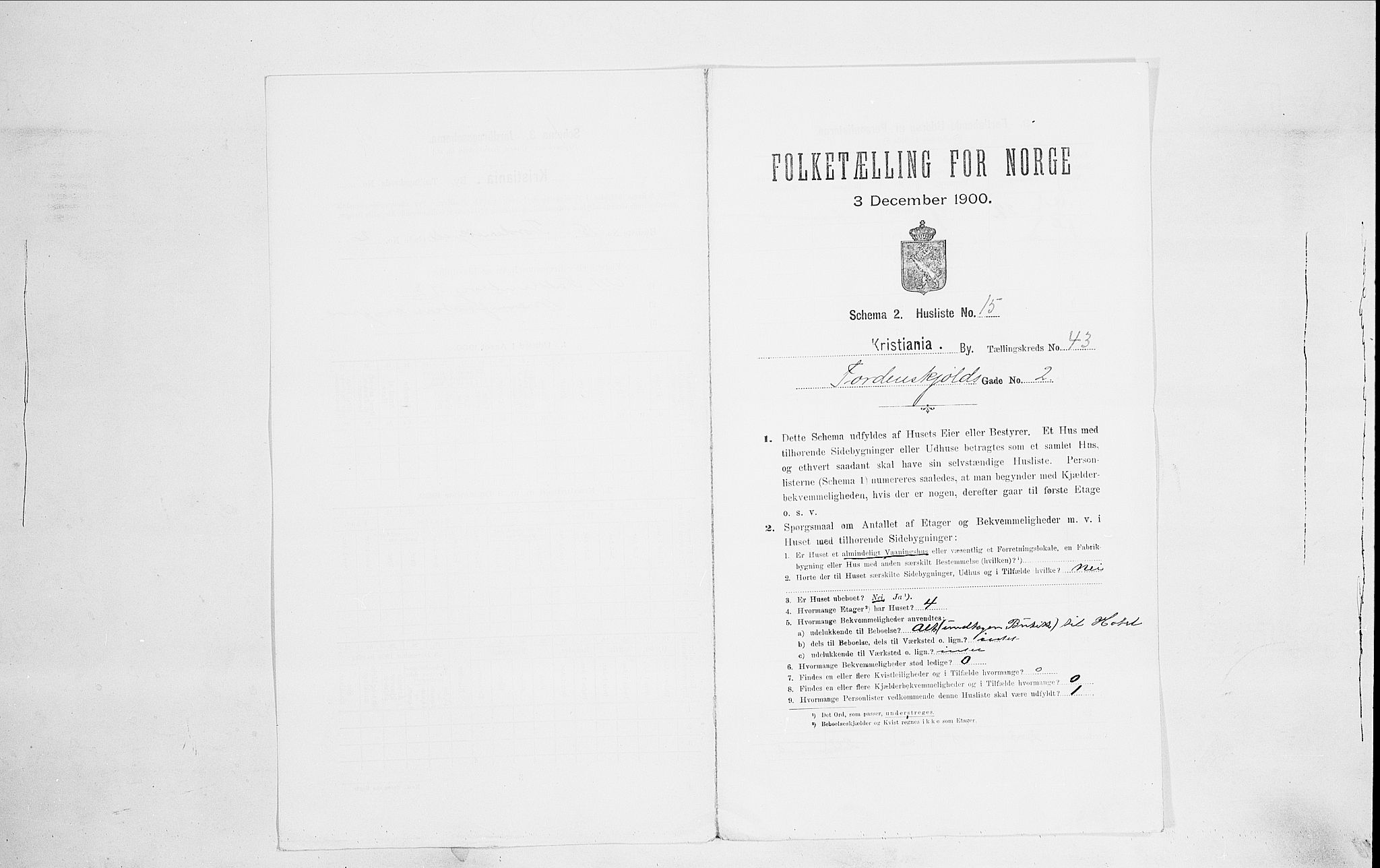 SAO, Folketelling 1900 for 0301 Kristiania kjøpstad, 1900, s. 102619