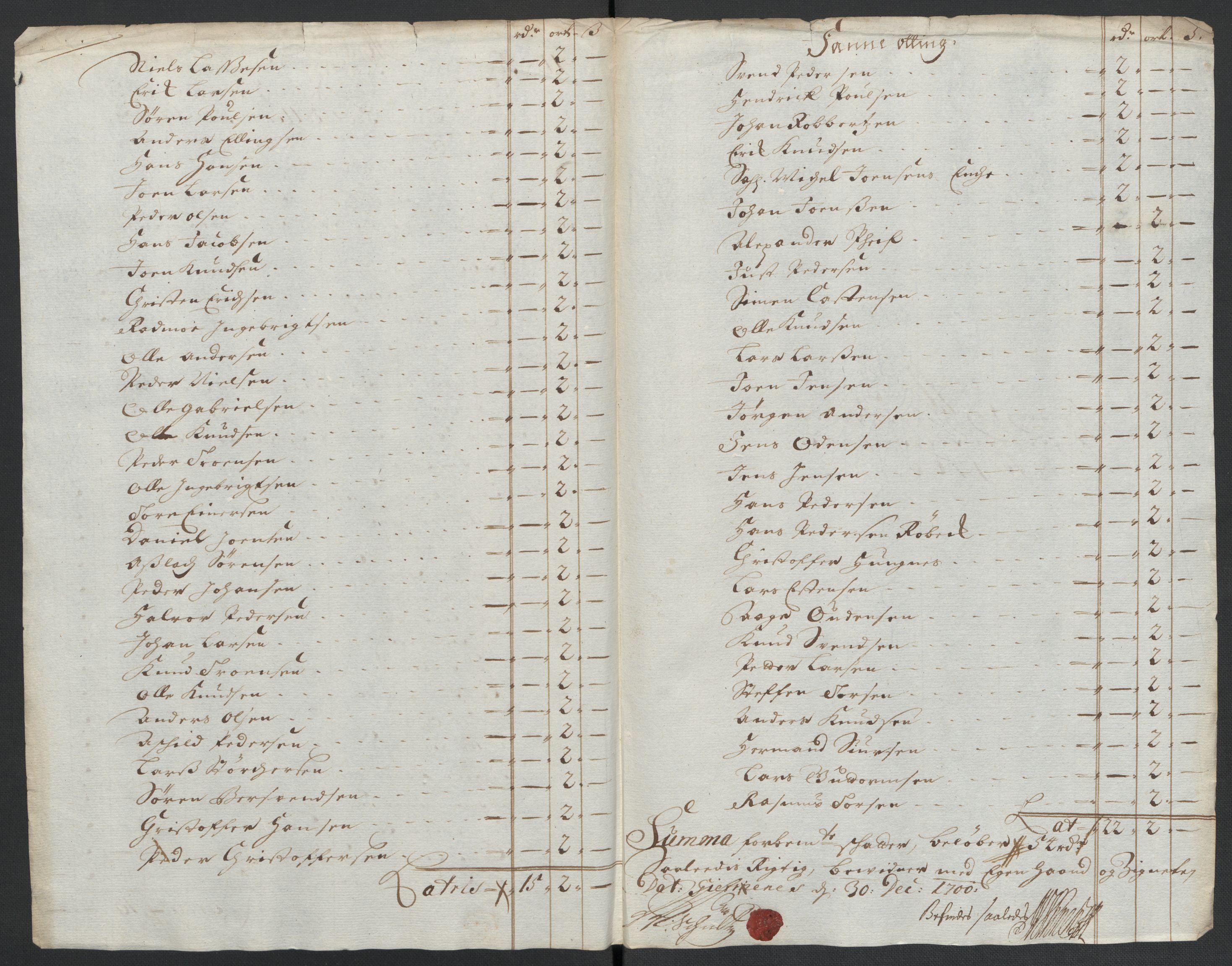 Rentekammeret inntil 1814, Reviderte regnskaper, Fogderegnskap, RA/EA-4092/R55/L3654: Fogderegnskap Romsdal, 1699-1700, s. 277