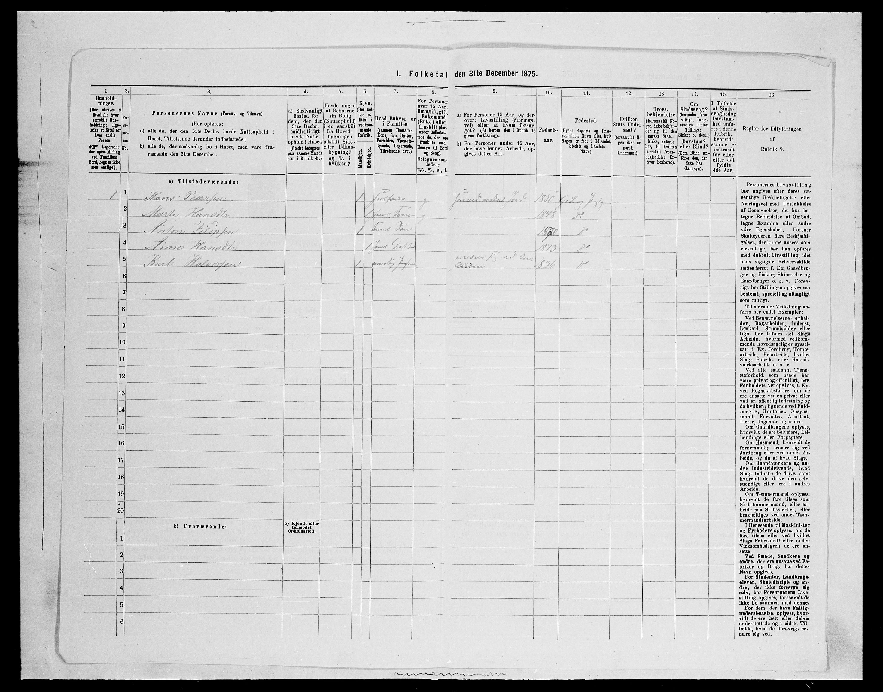 SAH, Folketelling 1875 for 0534P Gran prestegjeld, 1875, s. 2670